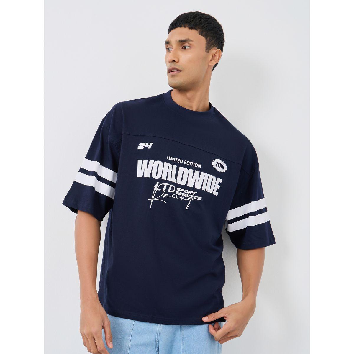 Styli Slogan Print Boxy Fit T-Shirt-men-clothing-tshirtsandpolos-tshirts-image-1
