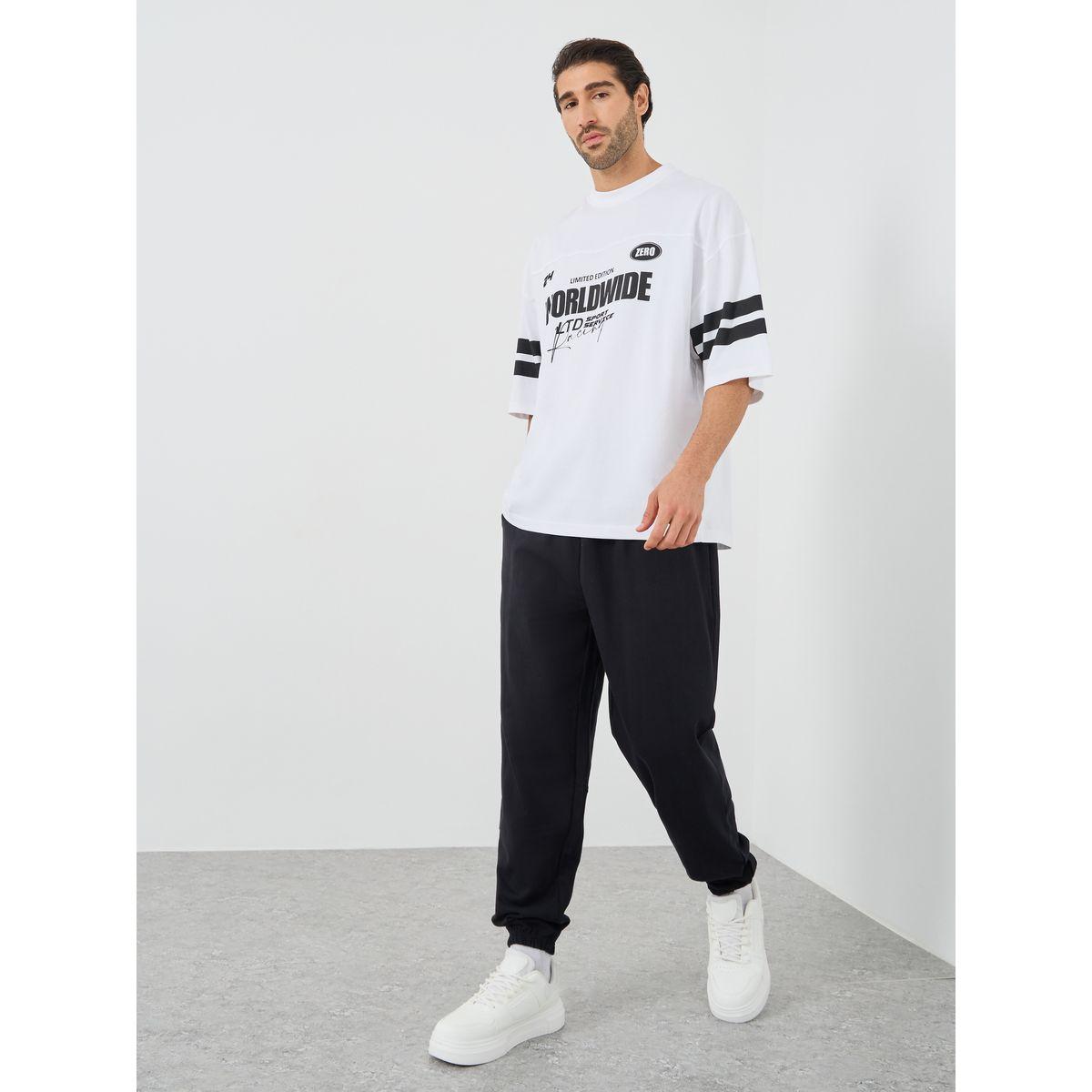 Styli Slogan Print Oversized Round Neck T-Shirt-men-clothing-tshirtsandpolos-tshirts-image-2