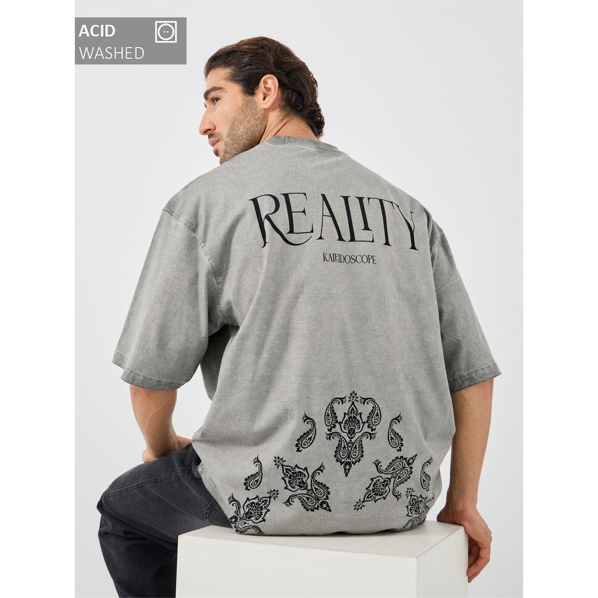 Styli Slogan Print Oversized Round Neck T-Shirt-men-clothing-tshirtsandpolos-tshirts-image-1