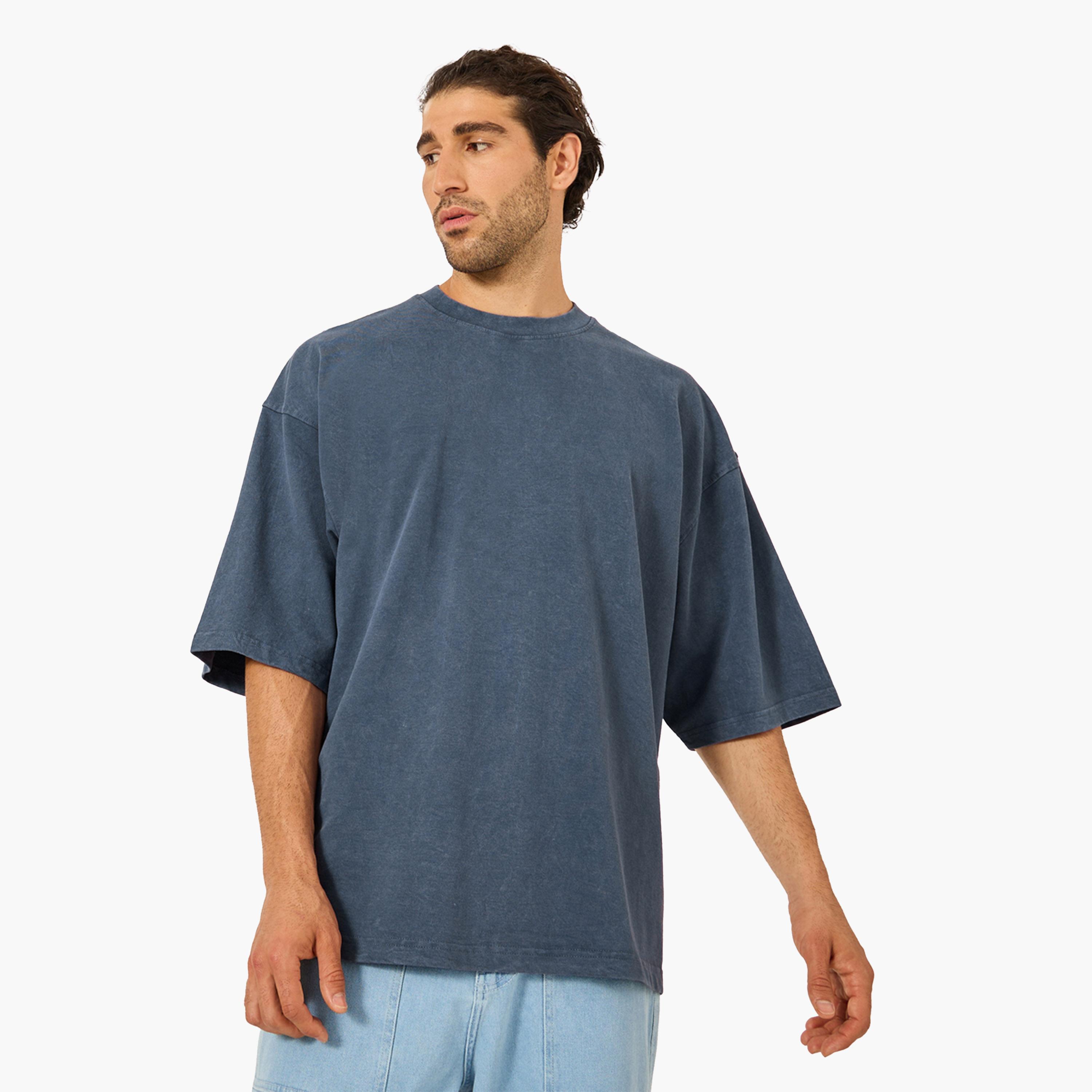 Styli Back Print Acid Washed Boxy T-Shirt-men-clothing-tshirtsandpolos-tshirts-image-1