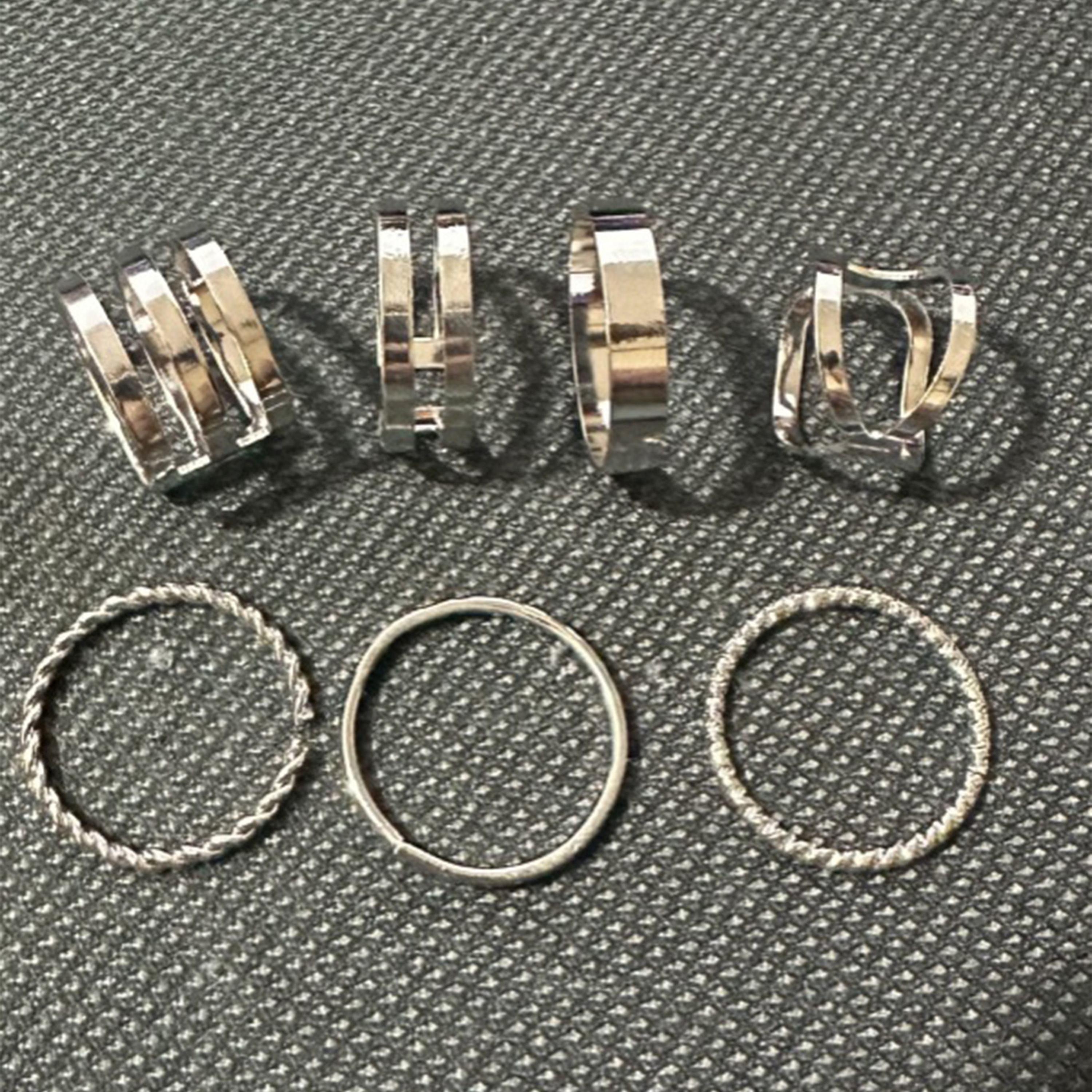 Styli Set of 7 - Stackable Plain Rings-women-watchesandjewellery-jewellery-rings-image-2