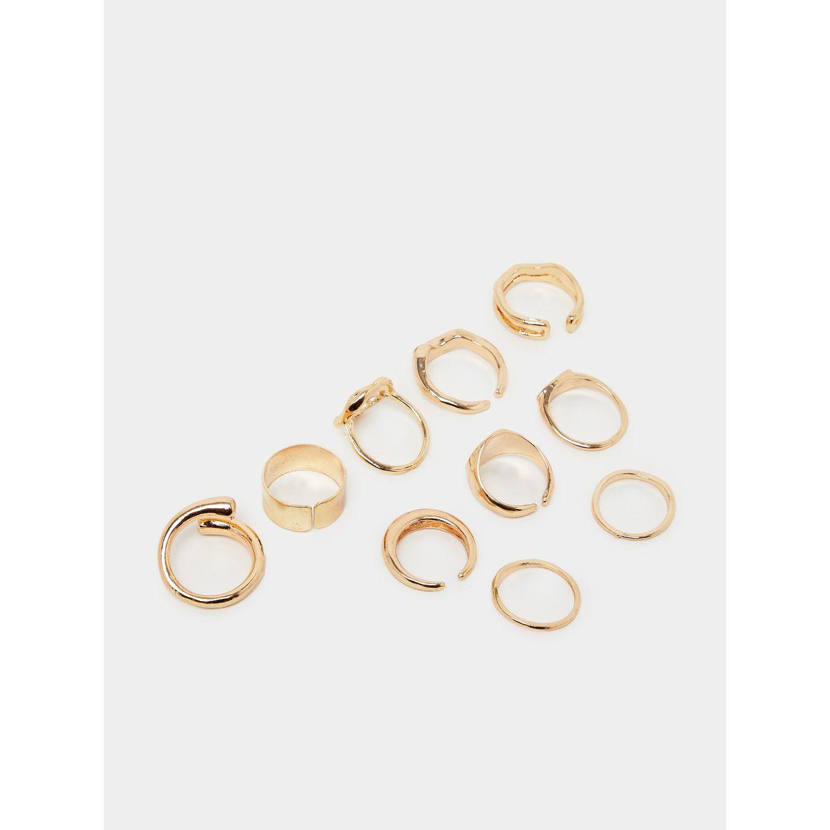 مجموعة من 10 خواتم كاجوال-women-watchesandjewellery-jewellery-rings-image-1