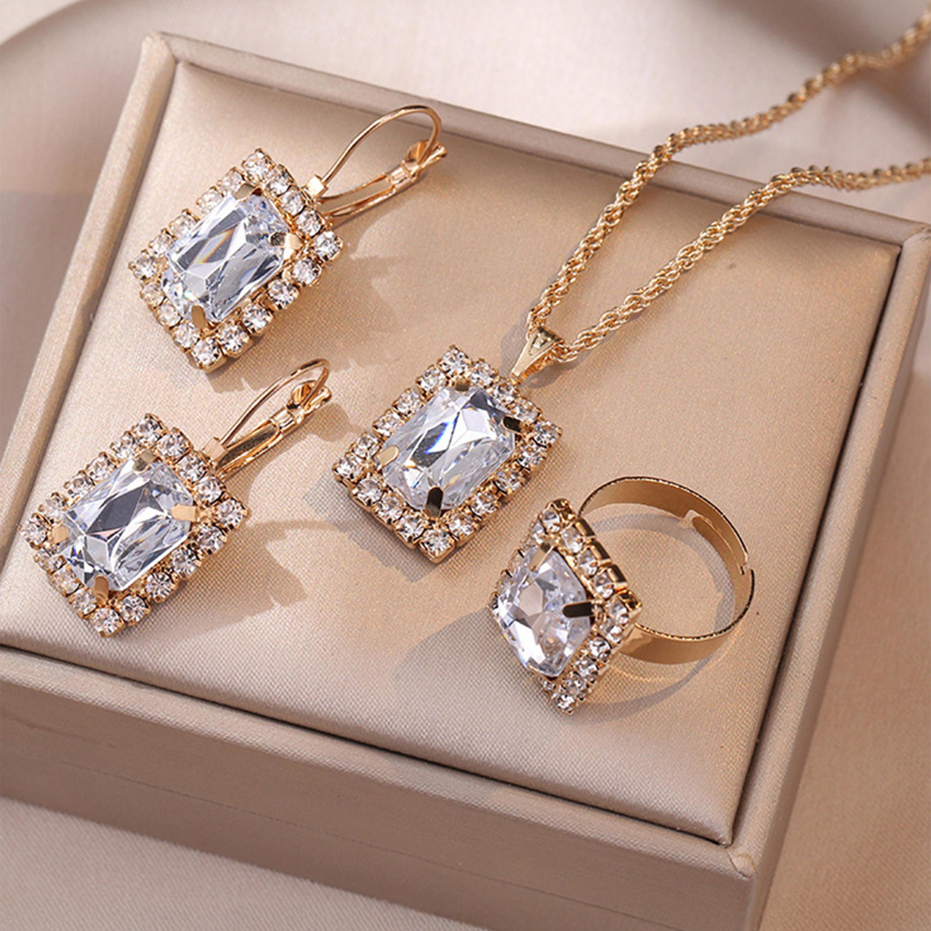 Styli Set of 3 - Embellished Necklace, Earrings & Ring-women-watchesandjewellery-jewellery-jewellerysets-image-1