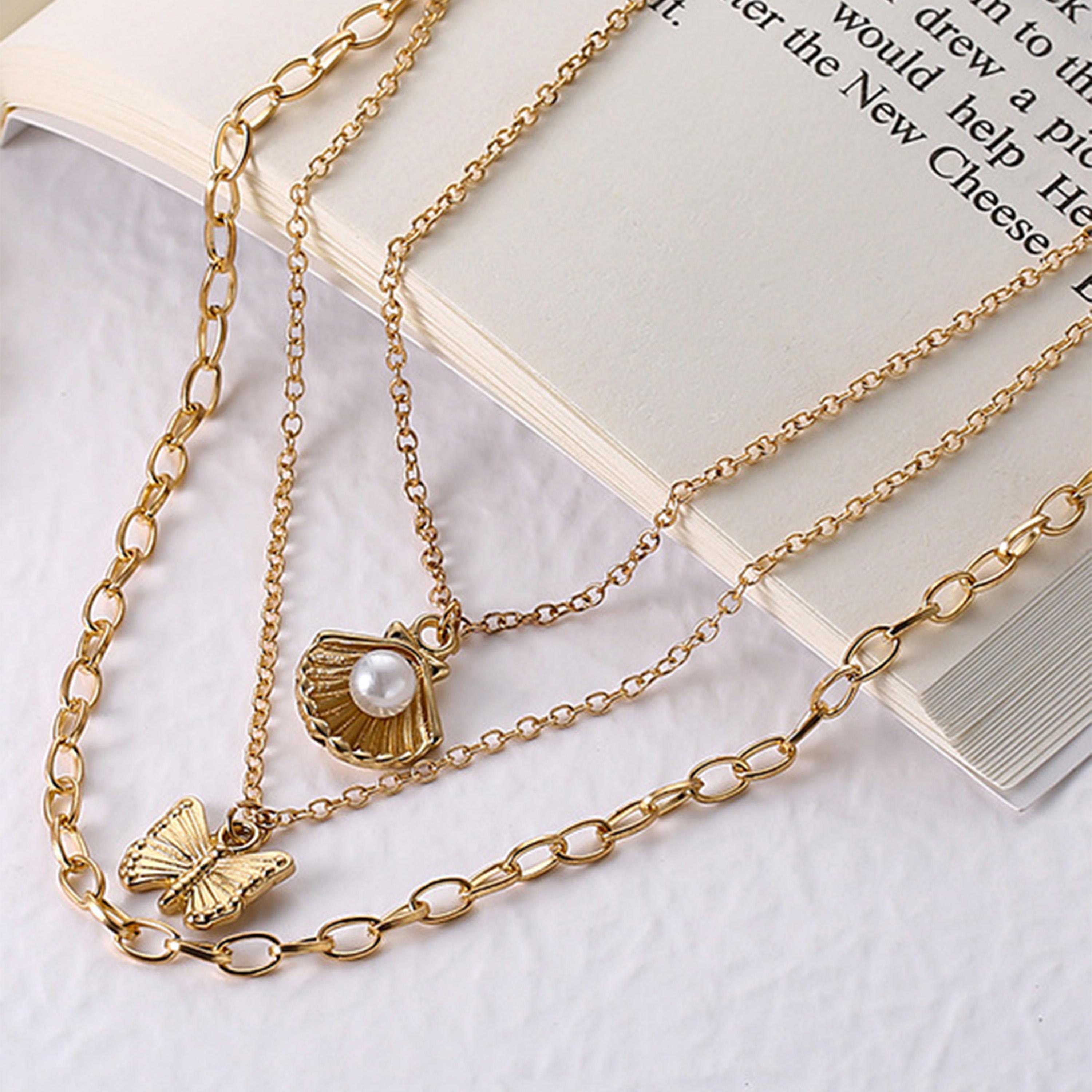 ستايلي - سلسال مزدوج مزين-women-watchesandjewellery-jewellery-necklacesandpendants-image-7