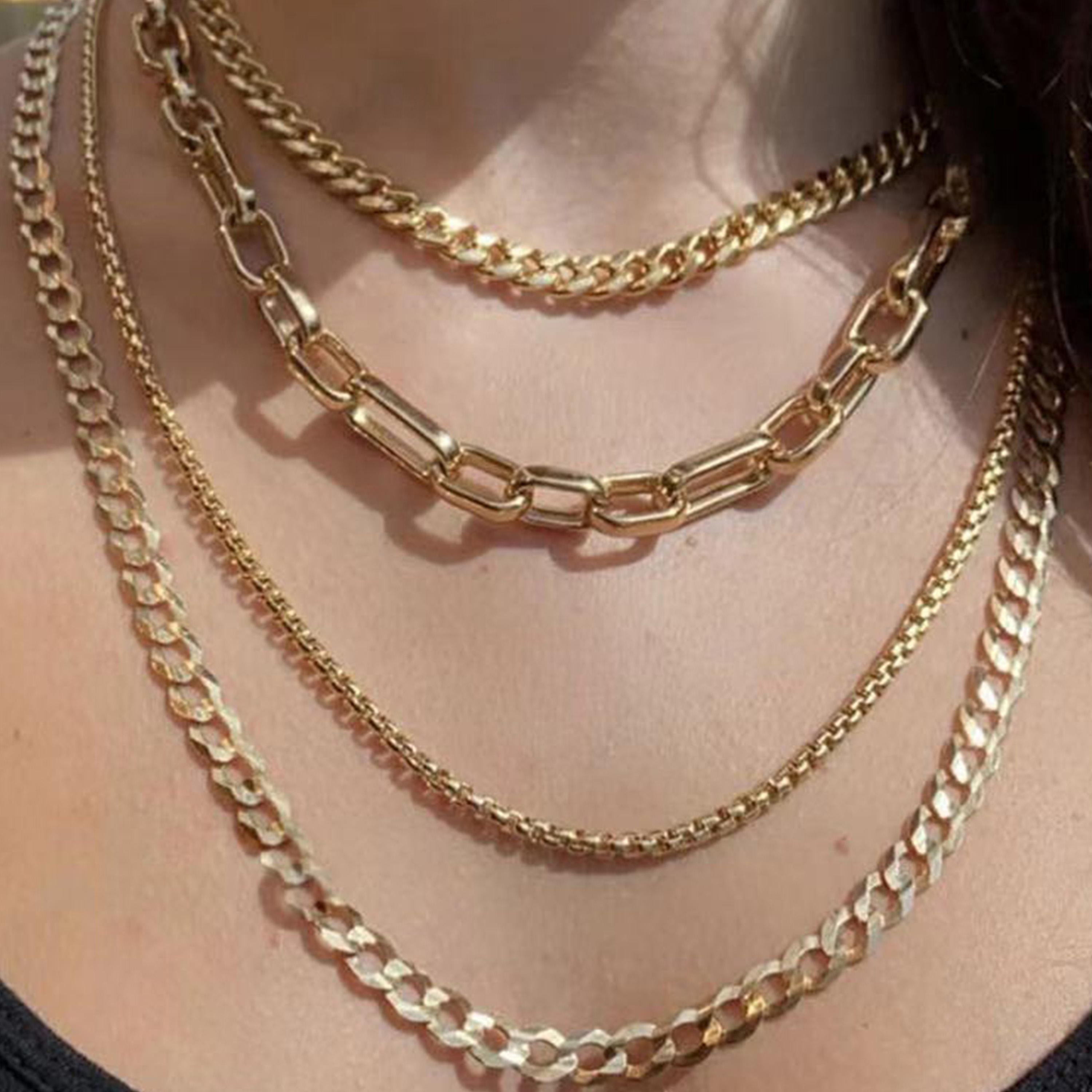 ستايلي - سلسال حلقات متعدد الطبقات-women-watchesandjewellery-jewellery-necklacesandpendants-image-1