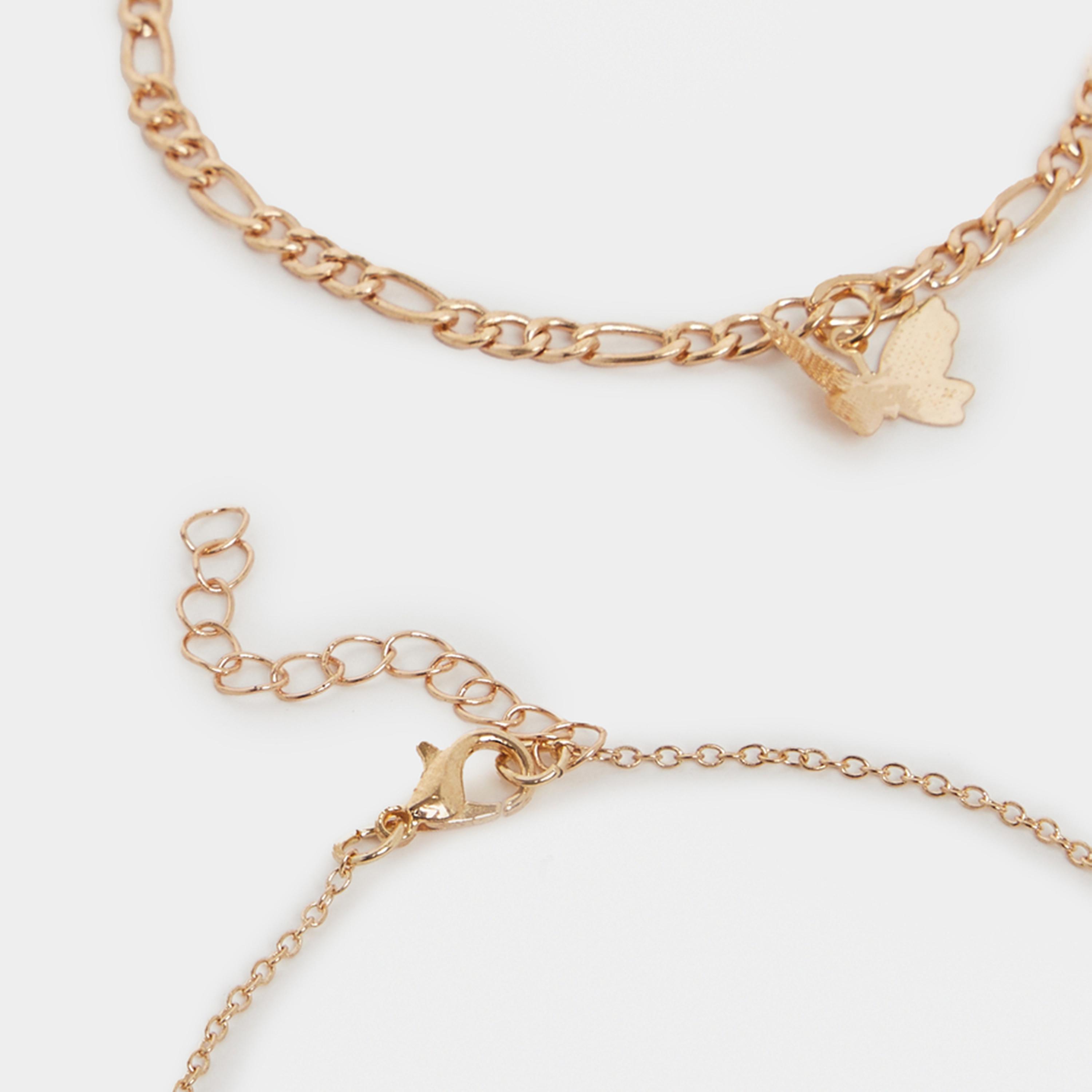 ستايلي - مجموعة من 3 قطع - خلخال متنوع-women-watchesandjewellery-jewellery-anklets-image-3