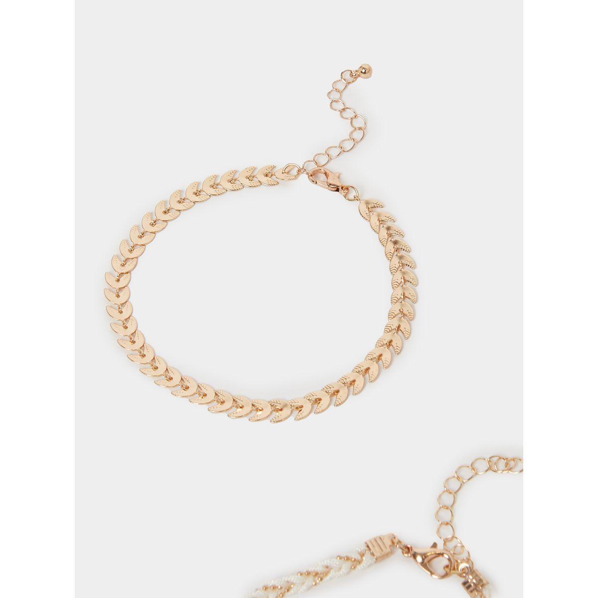 مجموعة من 4 خلاخيل كاجوال-women-watchesandjewellery-jewellery-anklets-image-4