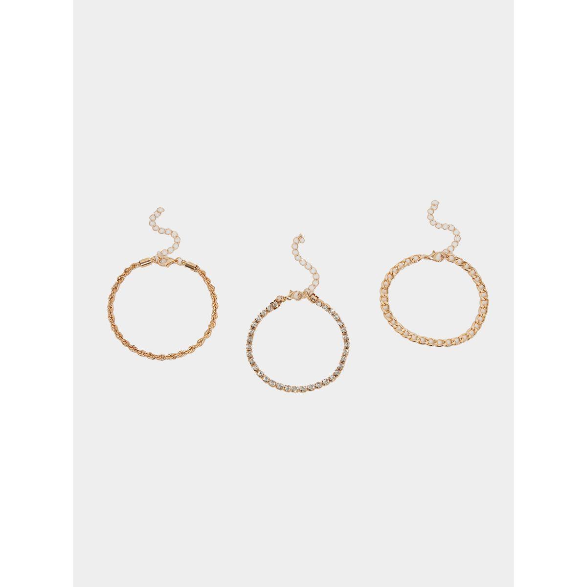 مجموعة من 3 أساور يد كاجوال-women-watchesandjewellery-jewellery-banglesandbracelets-image-2
