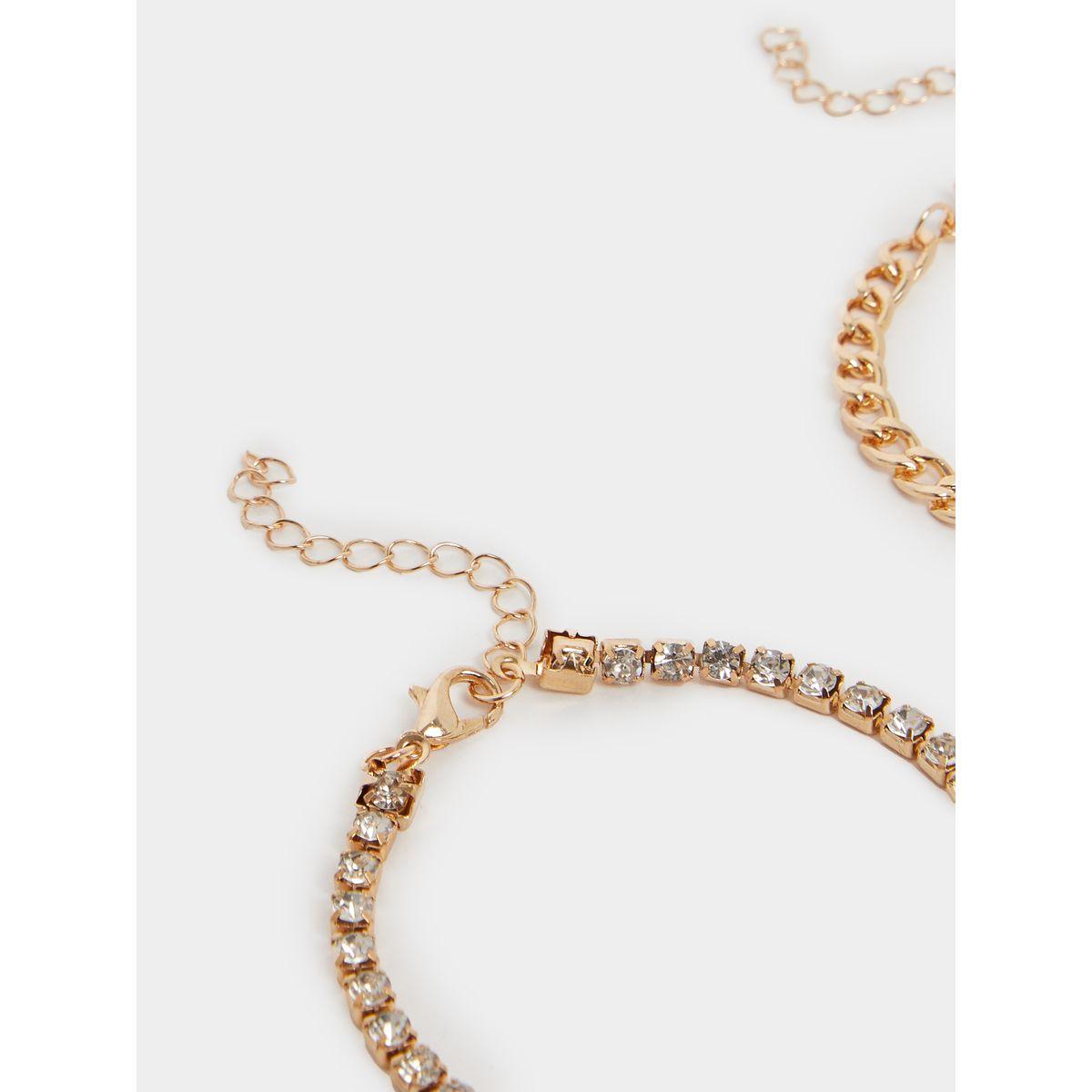 مجموعة من 3 أساور يد كاجوال-women-watchesandjewellery-jewellery-banglesandbracelets-image-3
