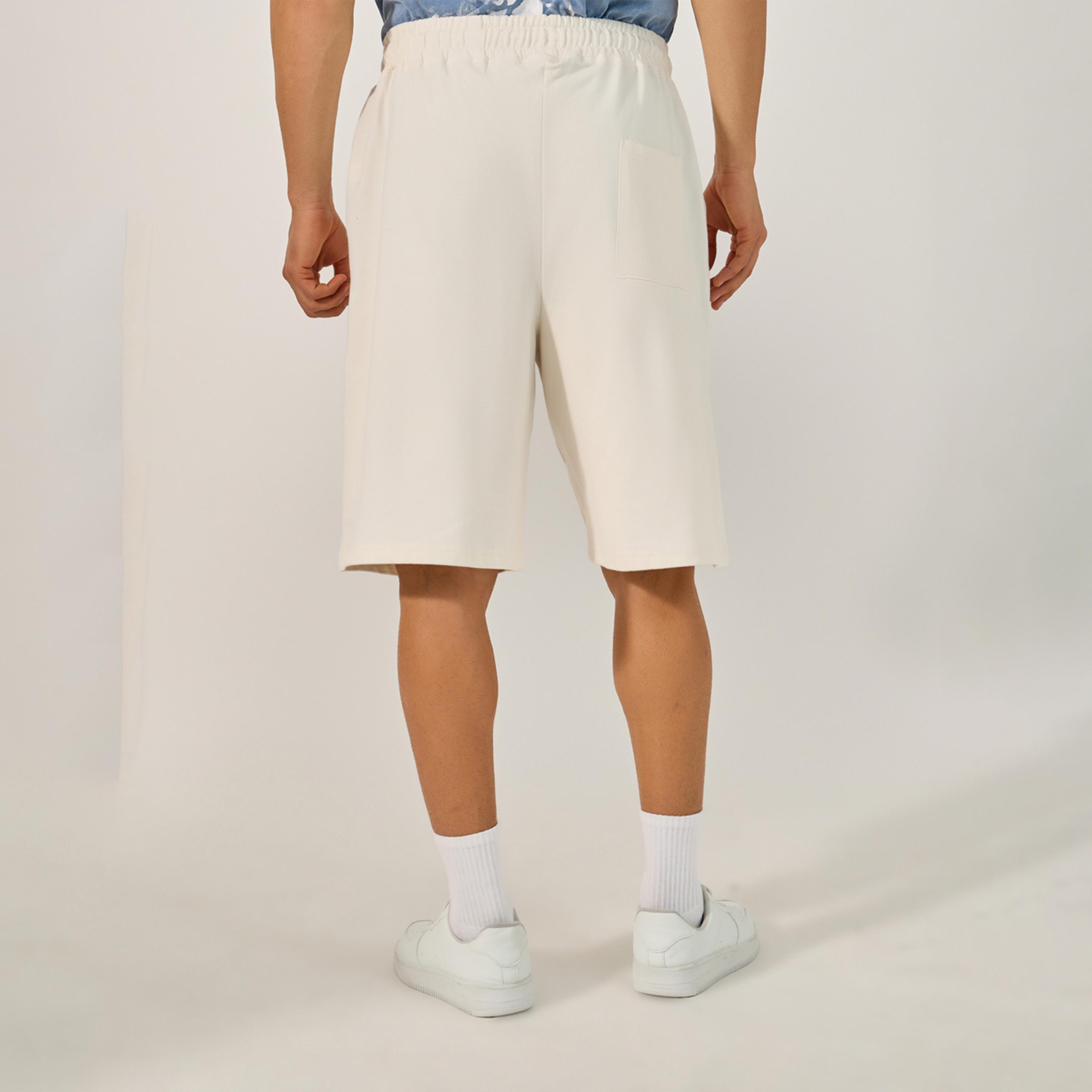 Styli Limited Men Oversized Fit Shorts With Embossed Tile Print-men-clothing-bottoms-shorts-image-4