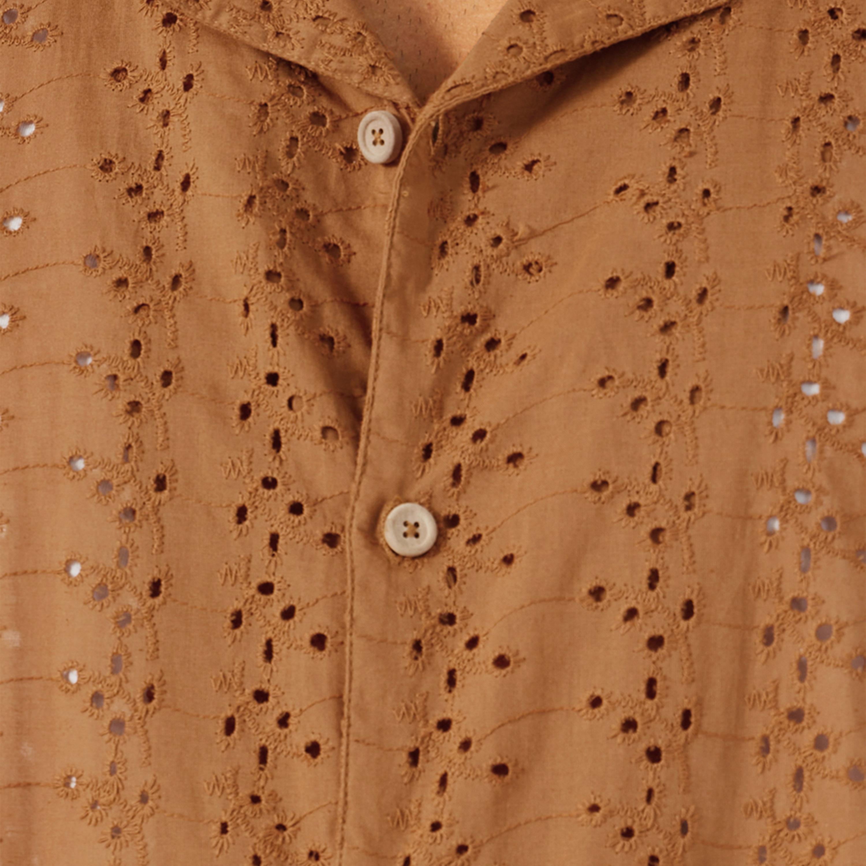 Styli Schiffli Notch Label Neck Relaxed Fit Shirt-men-clothing-shirts-image-3