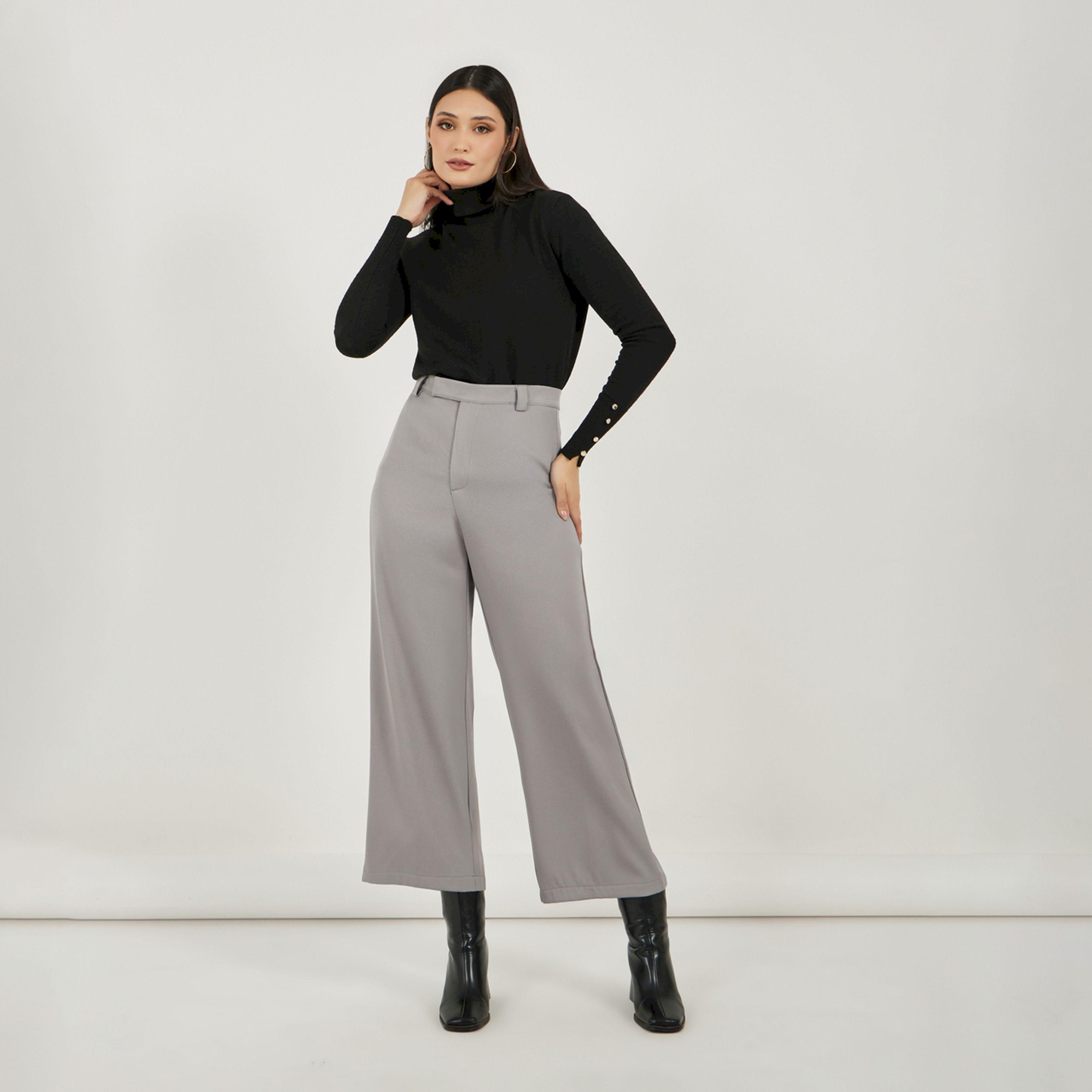 Styli High Rise Straight Fit Ankle Length Pants-women-clothing-bottoms-trousers-image-1