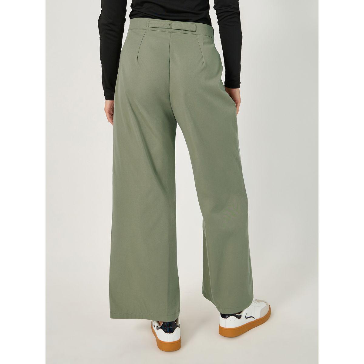 Styli Straight Fit Mid Rise Cross Panel Pants with Belt-women-clothing-bottoms-trousers-image-5