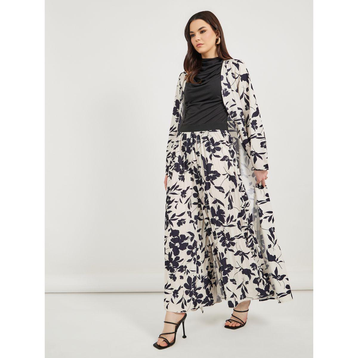 بنطال بأرجل واسعة وطبعة زهور-women-clothing-bottoms-trousers-image-1