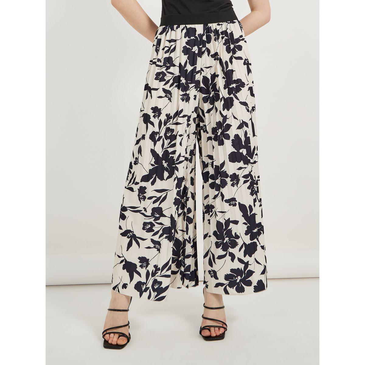 بنطال بأرجل واسعة وطبعة زهور-women-clothing-bottoms-trousers-image-2