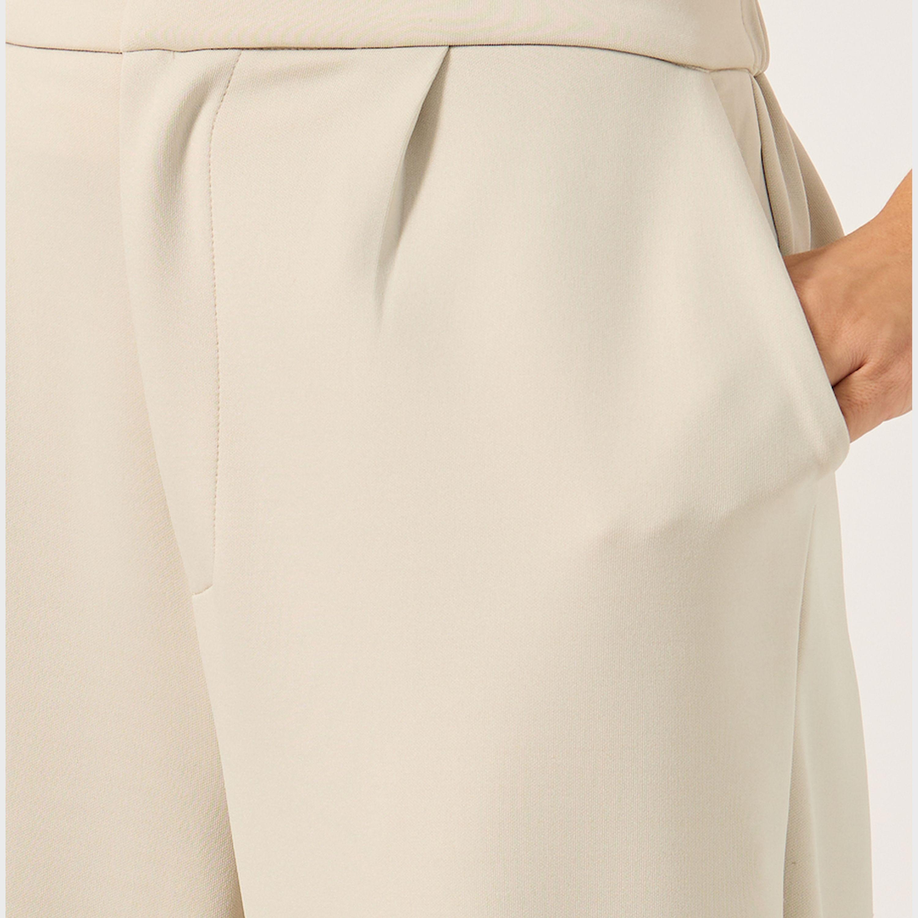 ستايلي - بنطال واسع الساق مع حزام خصر نصف مطاطي-women-clothing-bottoms-trousers-image-3