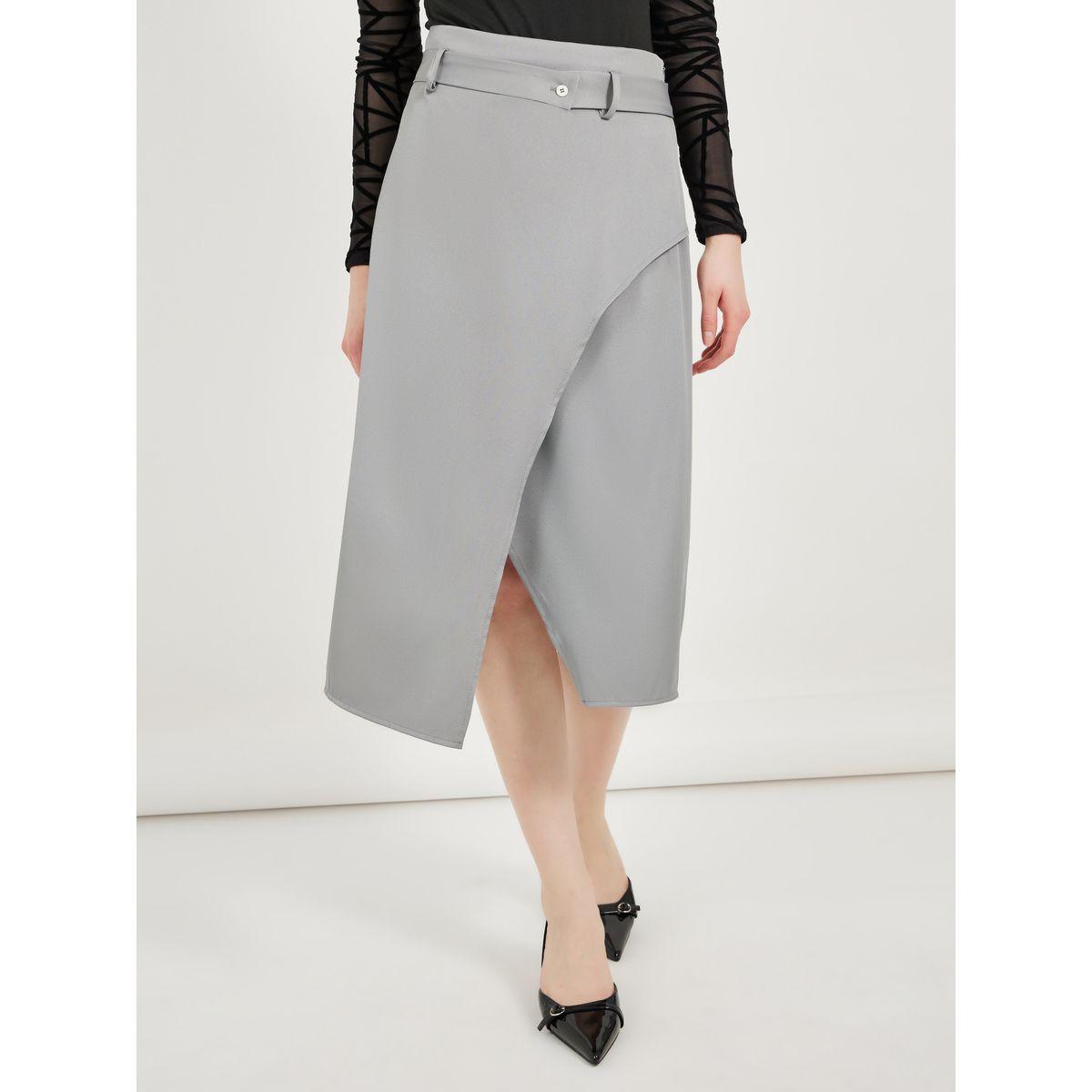 Styli Solid Overlap Wrap Detail Midi Skirt-women-clothing-bottoms-skirts-image-2
