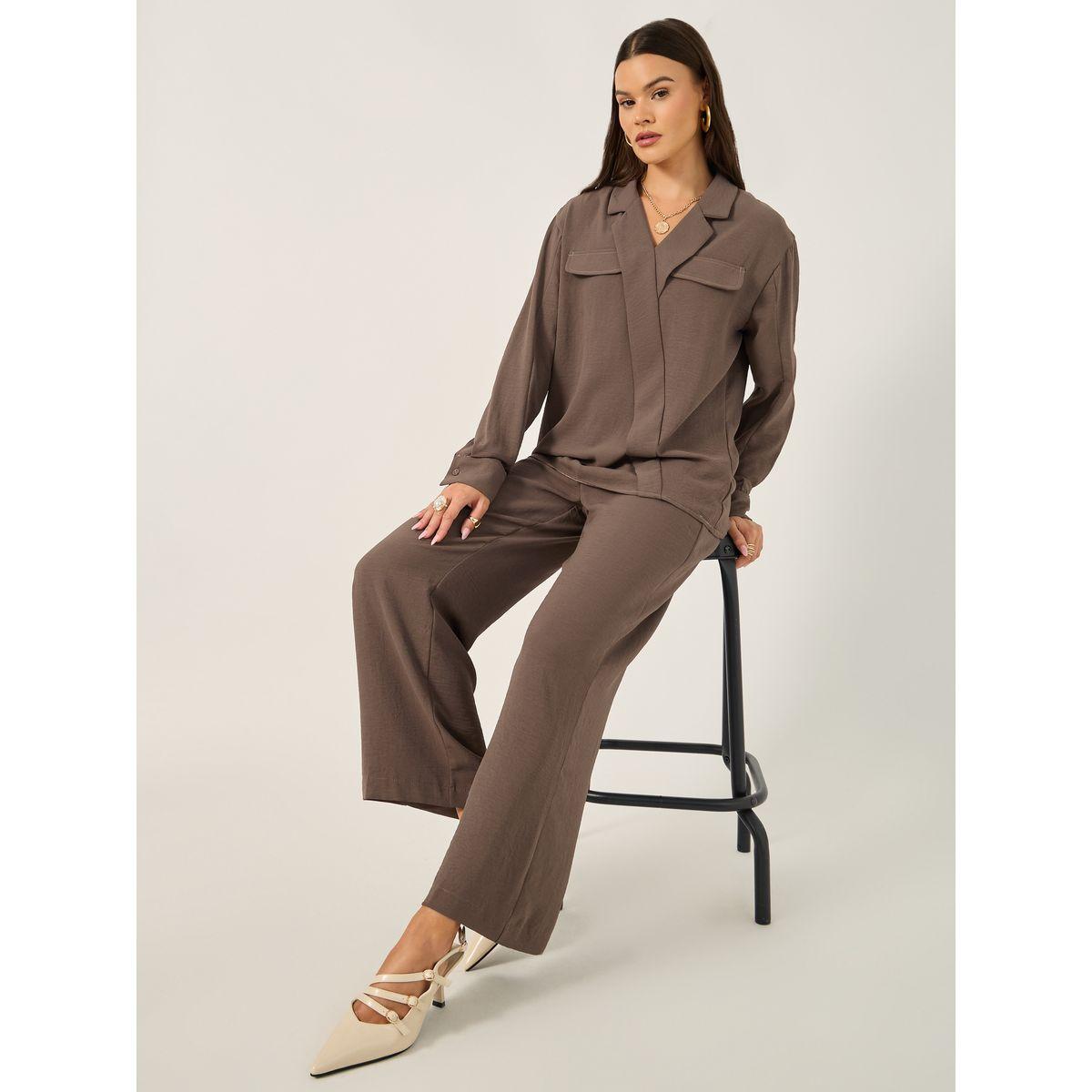بنطال بطول الكاحل وقصة أرجل مستقيمة-women-clothing-bottoms-trousers-image-1