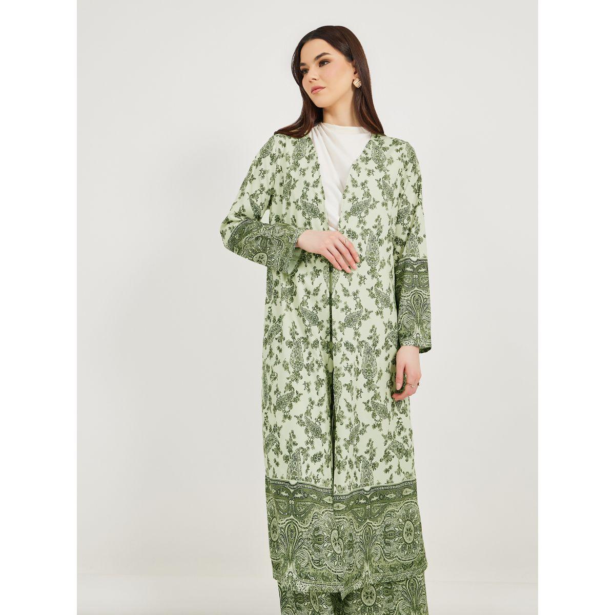 كيمونو ميدي مطبع بالكامل مع قصة عادية-women-arabicclothing-abayas-image-2