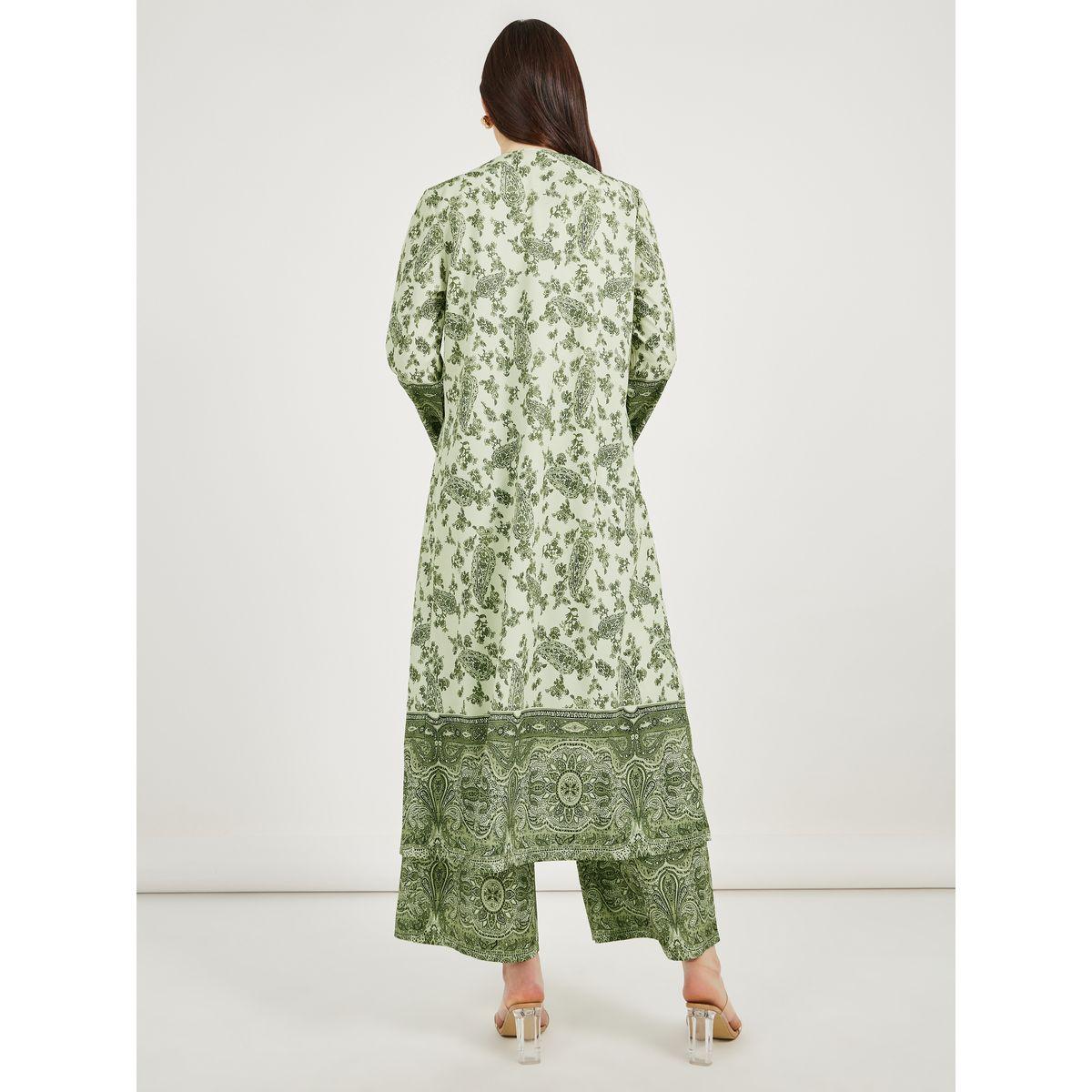 Styli All-Over Print Regular Fit Midi Abaya-women-arabicclothing-abayas-image-4