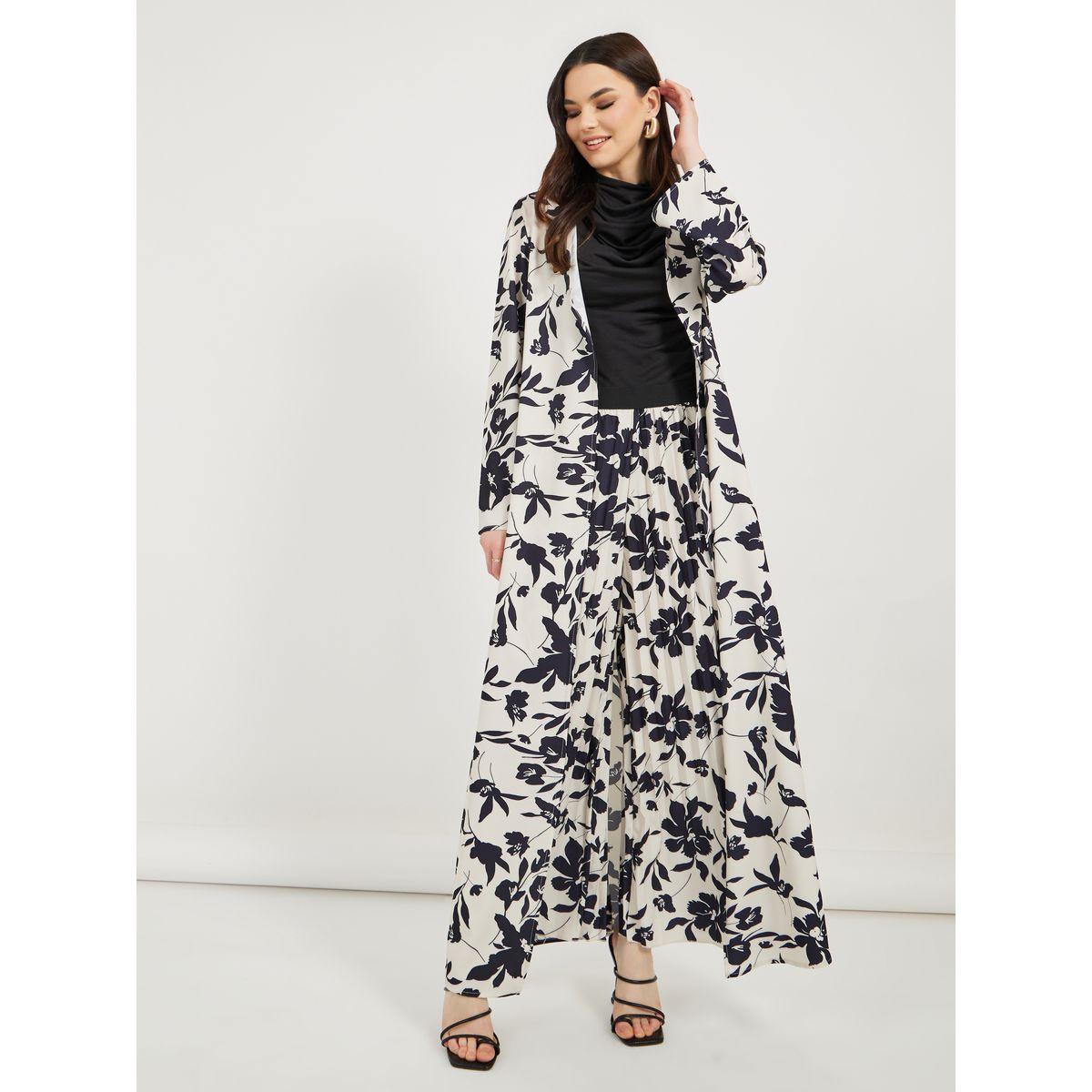 كيمونو طويل بقصة عادية وطبعة زهور-women-clothing-shirtsandblouses-shirts-image-1