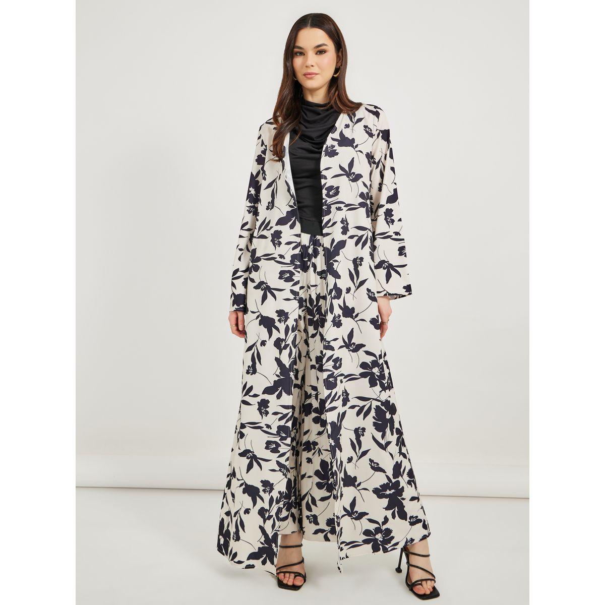 كيمونو طويل بقصة عادية وطبعة زهور-women-clothing-shirtsandblouses-shirts-image-2