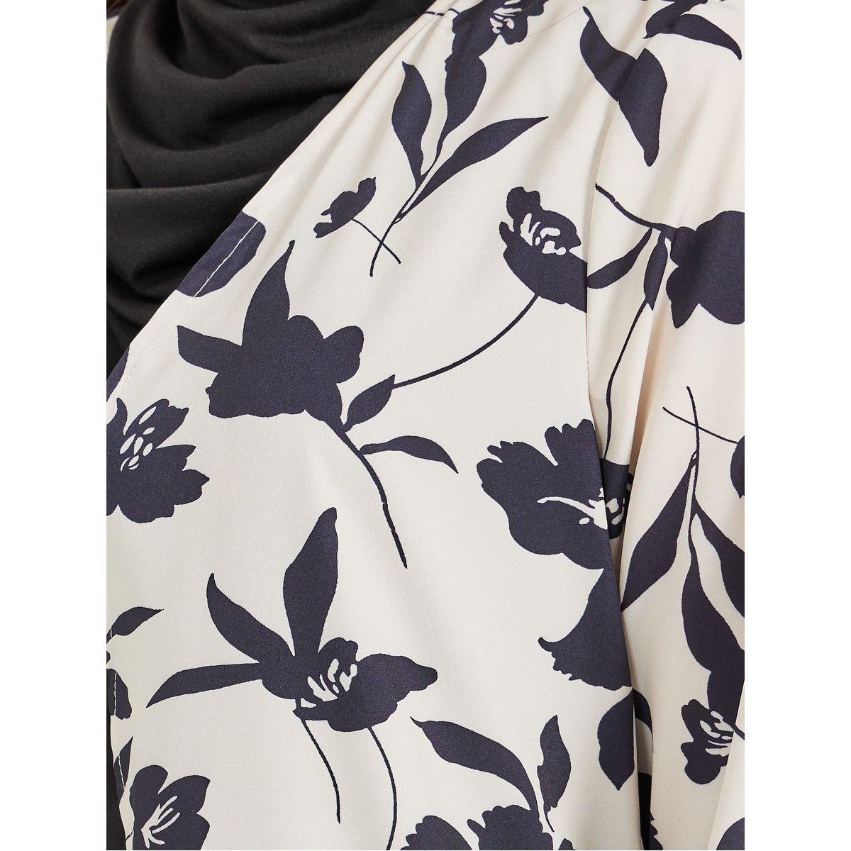 Styli All-Over Floral Print Regular Fit Maxi Kimono-women-clothing-shirtsandblouses-shirts-image-4