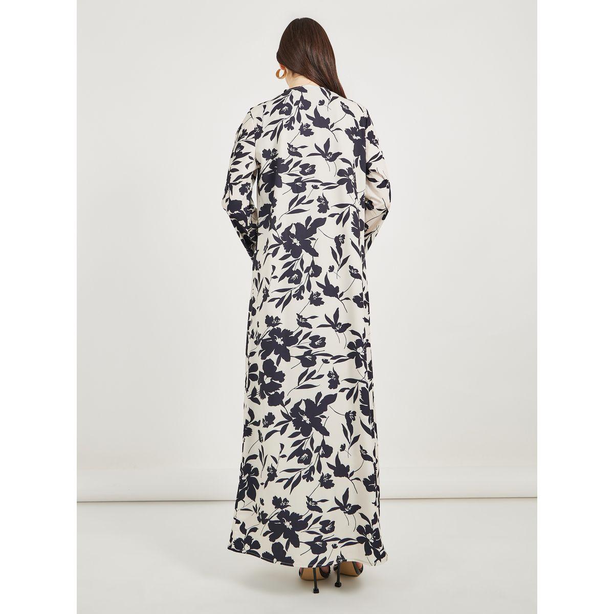 Styli All-Over Floral Print Regular Fit Maxi Kimono-women-clothing-shirtsandblouses-shirts-image-5