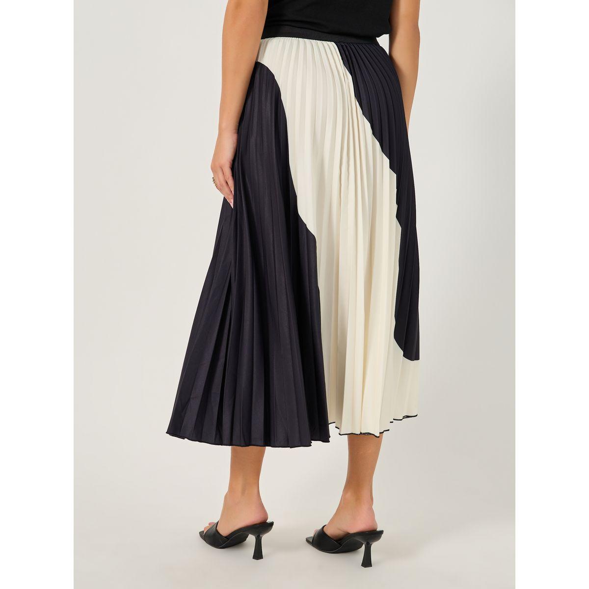 تنورة ميدي بنمط كتل الالوان مع كسرات-women-clothing-bottoms-skirts-image-5