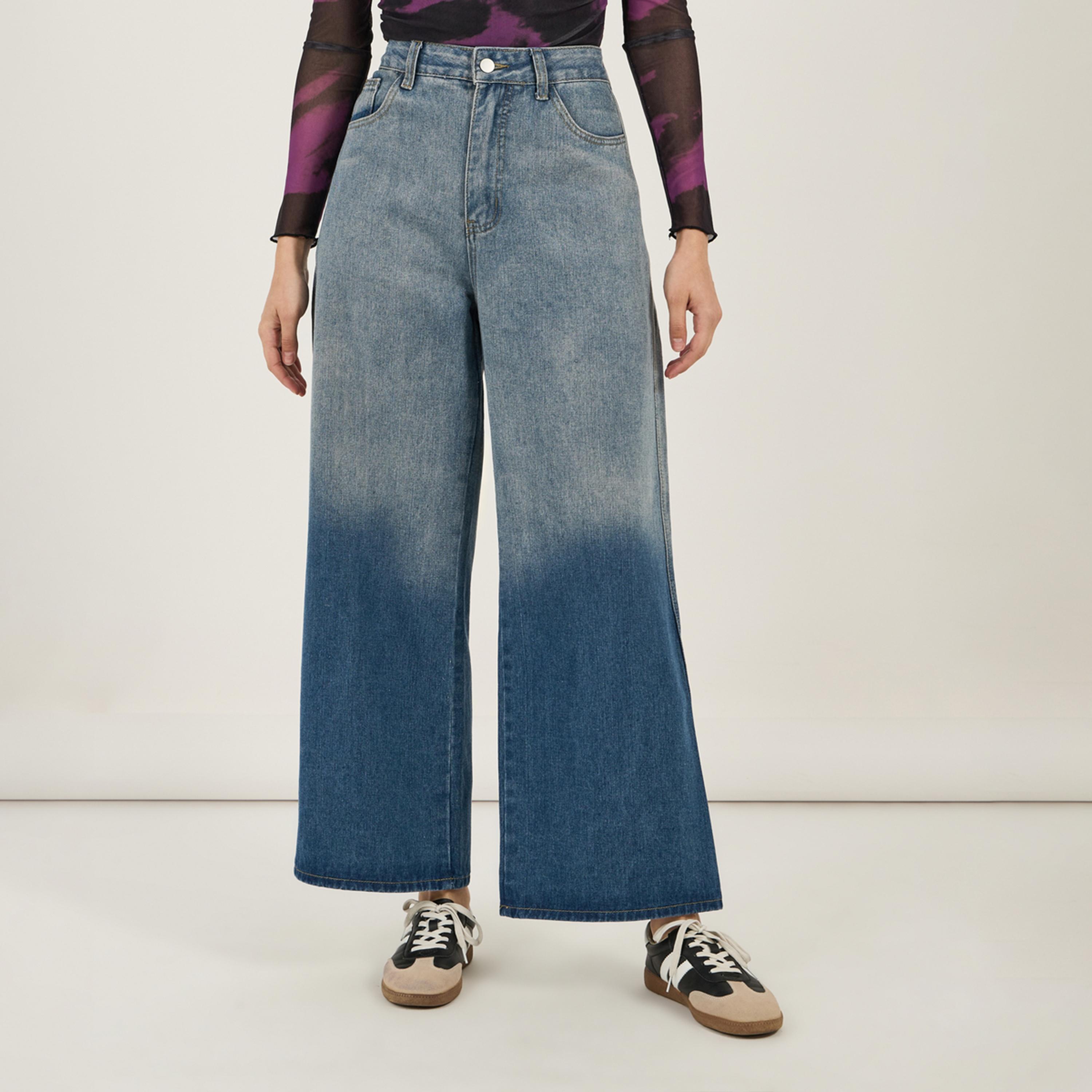Styli Mid Rise Ombre Wide Leg Jeans-women-clothing-bottoms-jeans-image-2