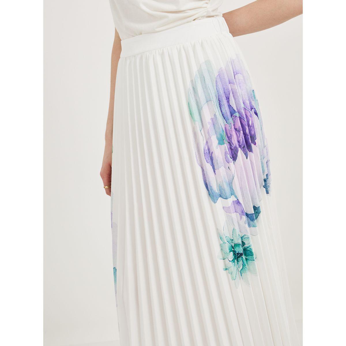 Floral Print Pleated Midi Skirt-women-clothing-bottoms-skirts-image-3