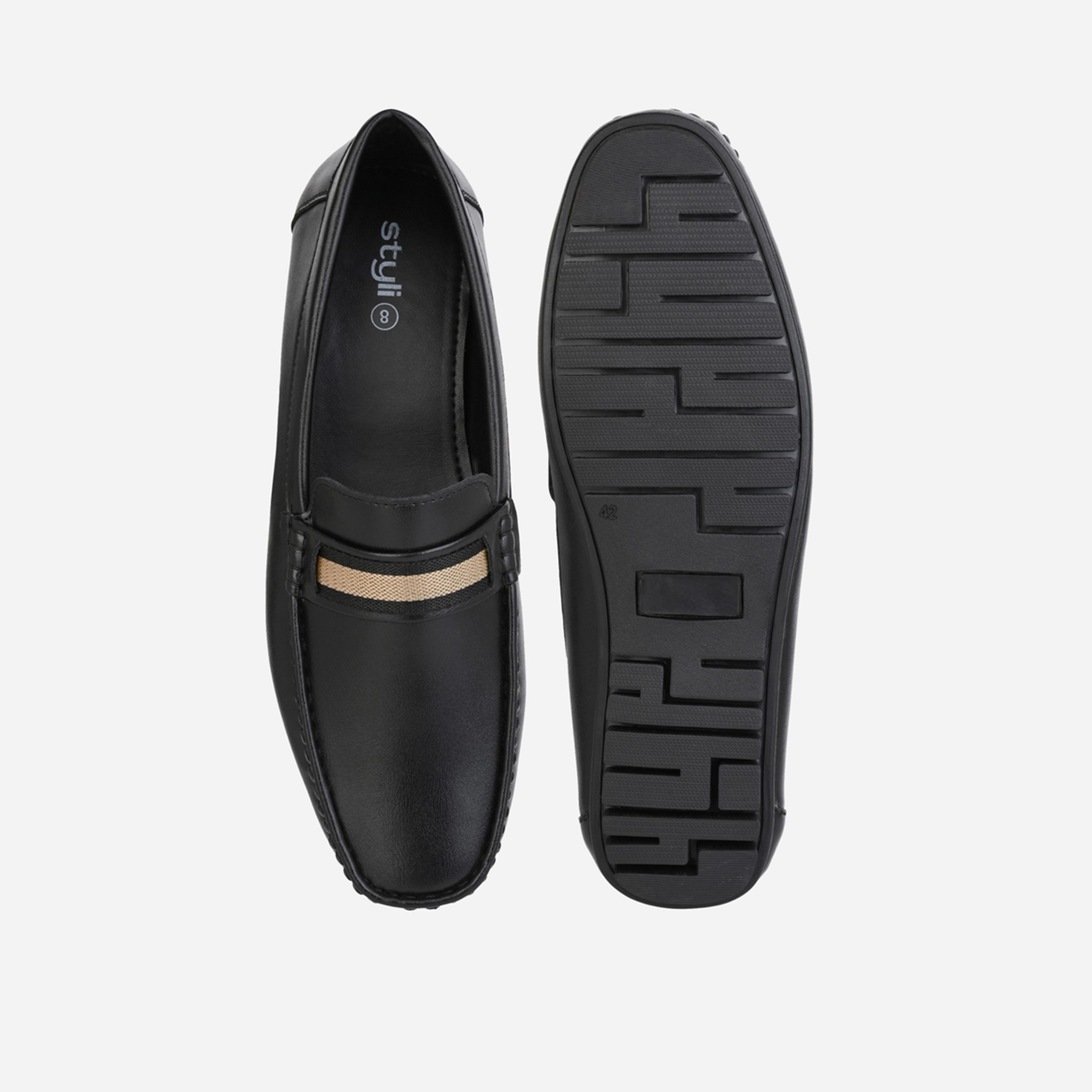 ستايلي - حذاء بدون رباط بمقدمة مربعة وشريط واحد-men-shoes-loafersandmoccasins-image-7