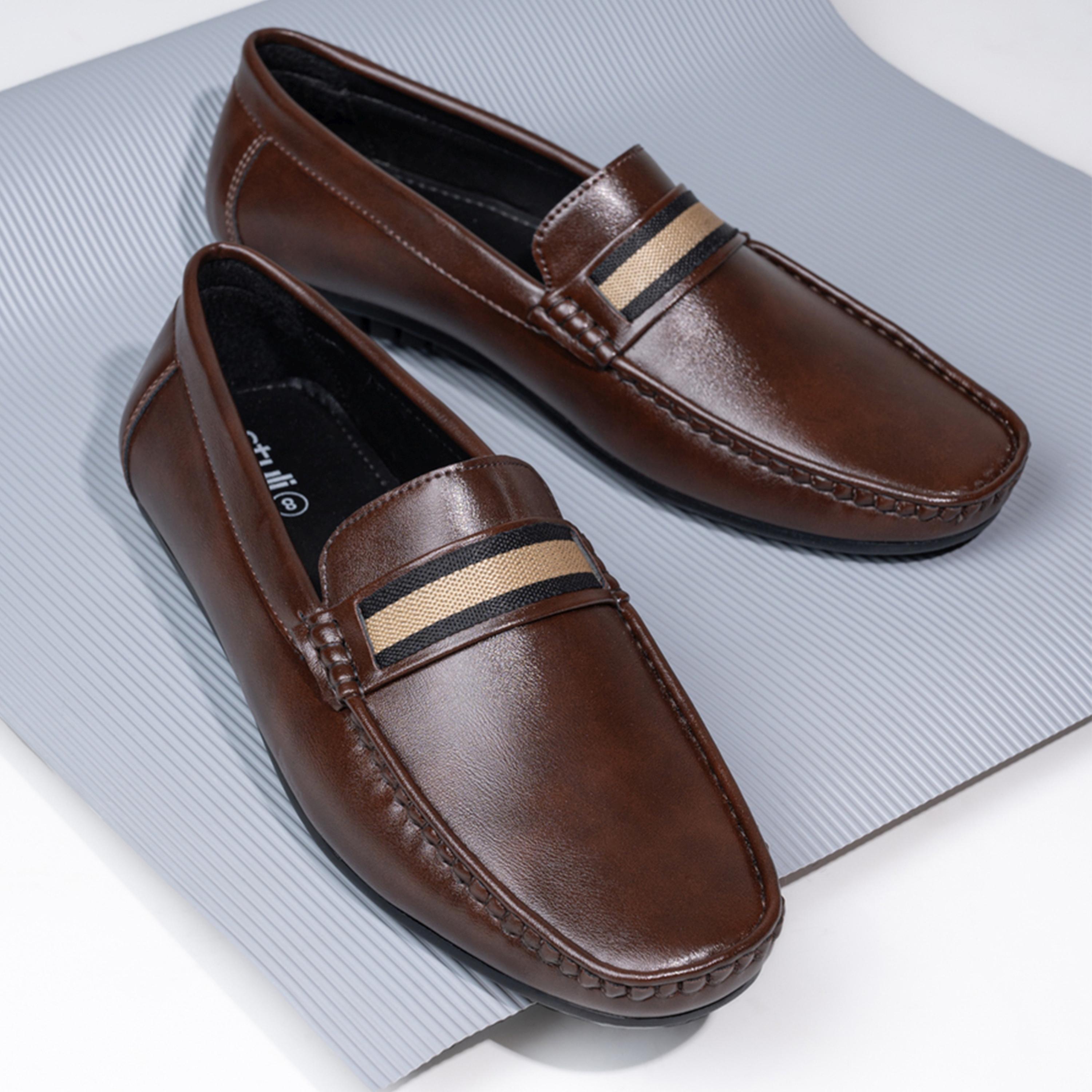 Styli Slip On Square toe Single Band Loafers-men-shoes-loafersandmoccasins-image-1