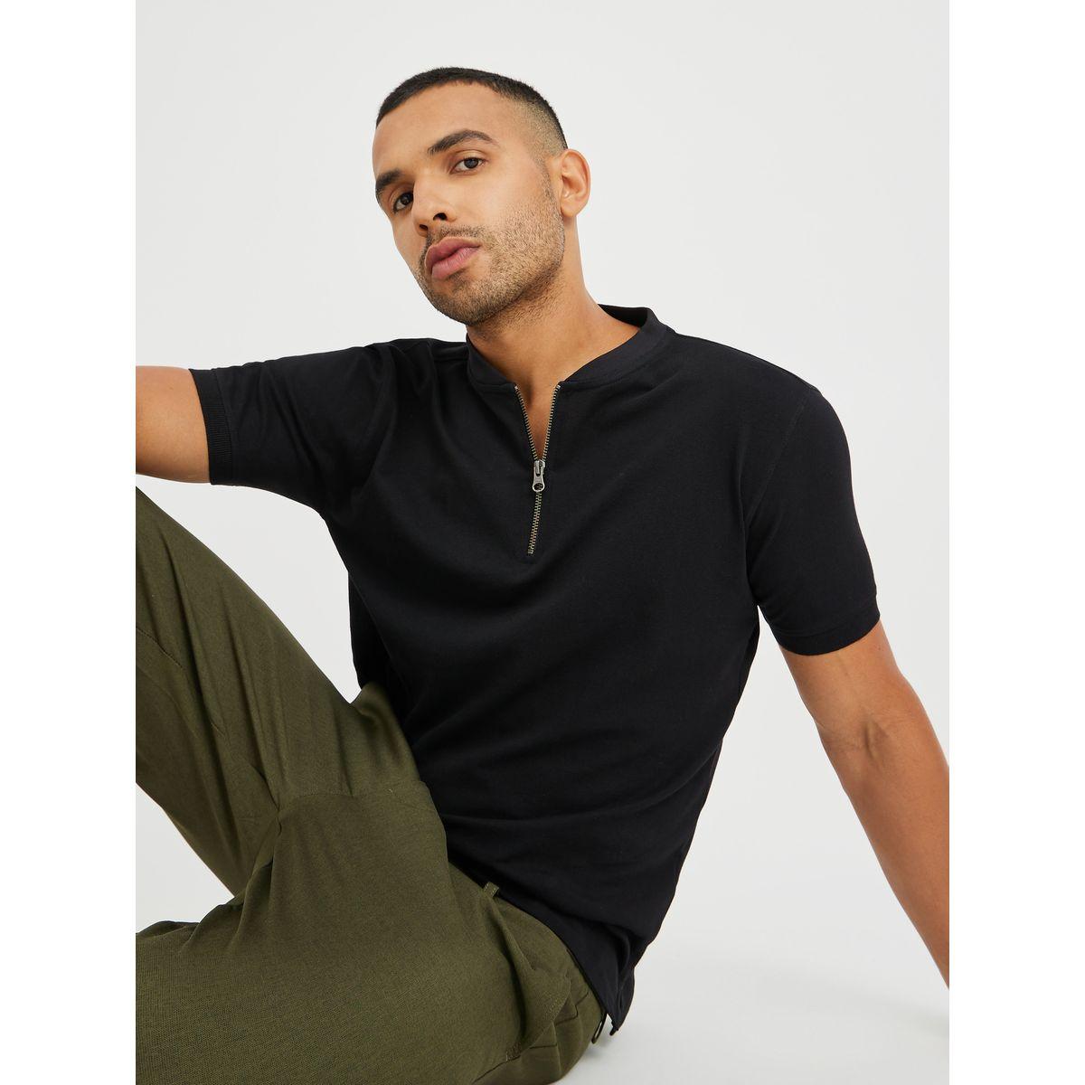 Styli Half Zipped Regular Fit Polo T-Shirt-men-clothing-tshirtsandpolos-polos-image-1