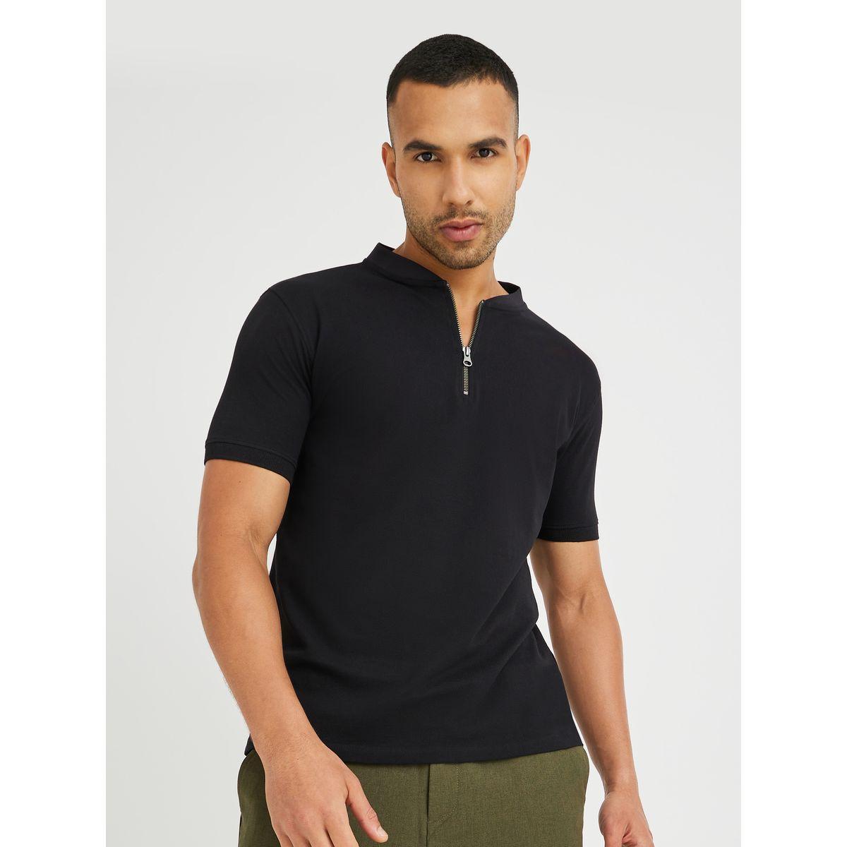 Styli Half Zipped Regular Fit Polo T-Shirt-men-clothing-tshirtsandpolos-polos-image-3