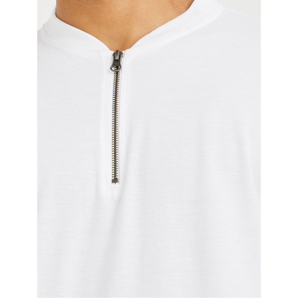 تيشيرت بياقة بولو وقصة عادية مع نصف سحَّاب غلق-men-clothing-tshirtsandpolos-polos-image-3