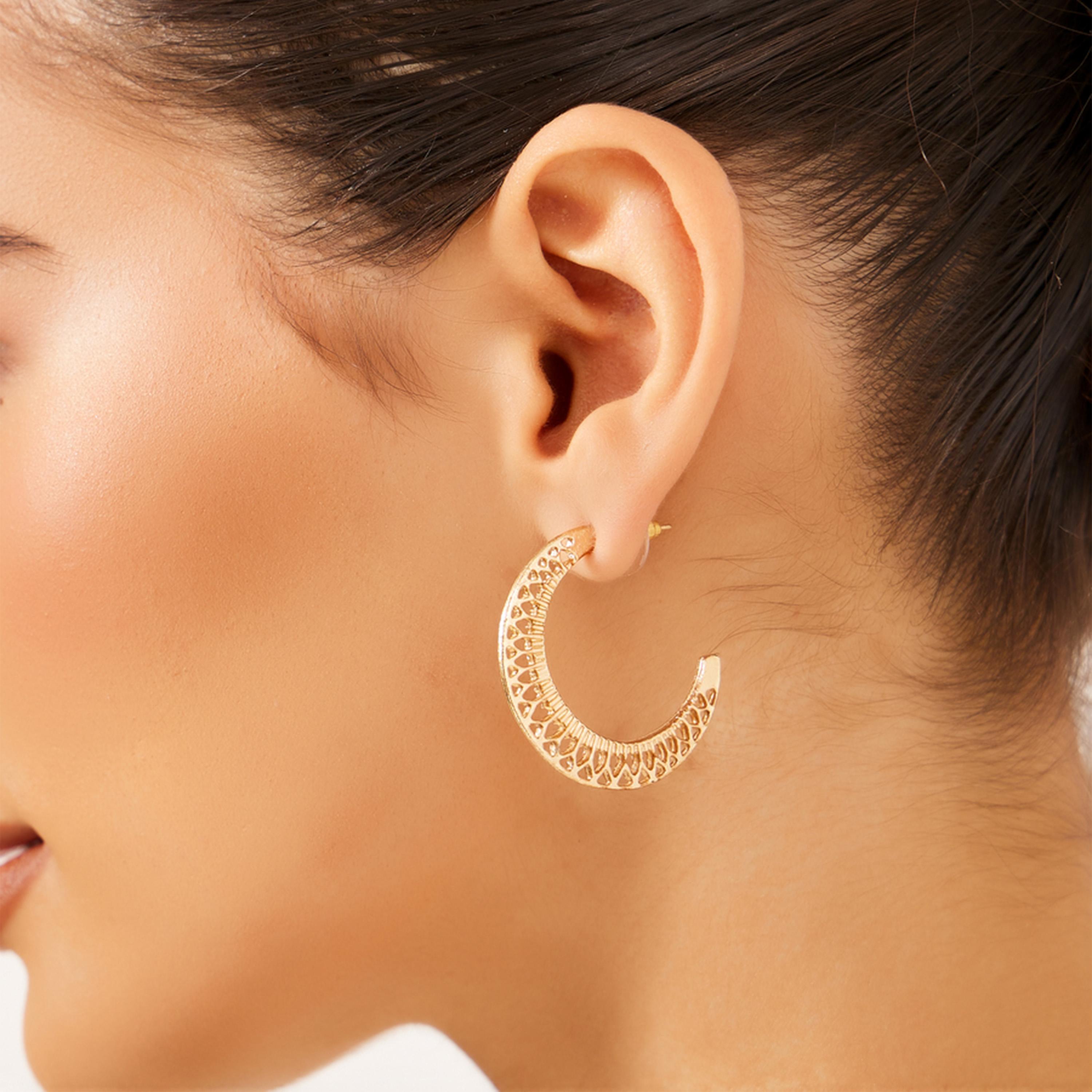 ستايلي -  أقراط القمر المزخرفة-women-watchesandjewellery-jewellery-earrings-image-2