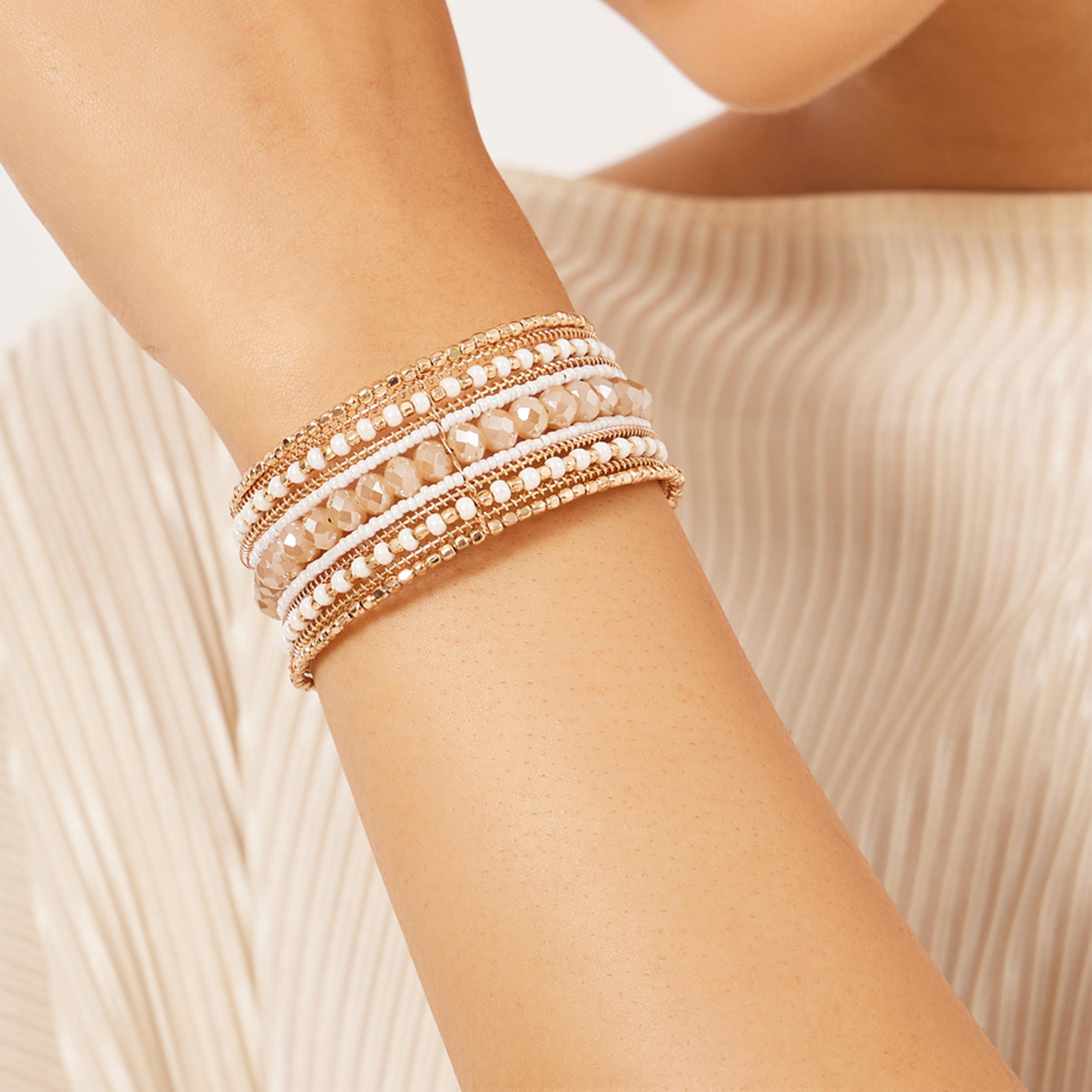 Styli Embellished Beaded Bracelet-women-watchesandjewellery-jewellery-banglesandbracelets-image-2