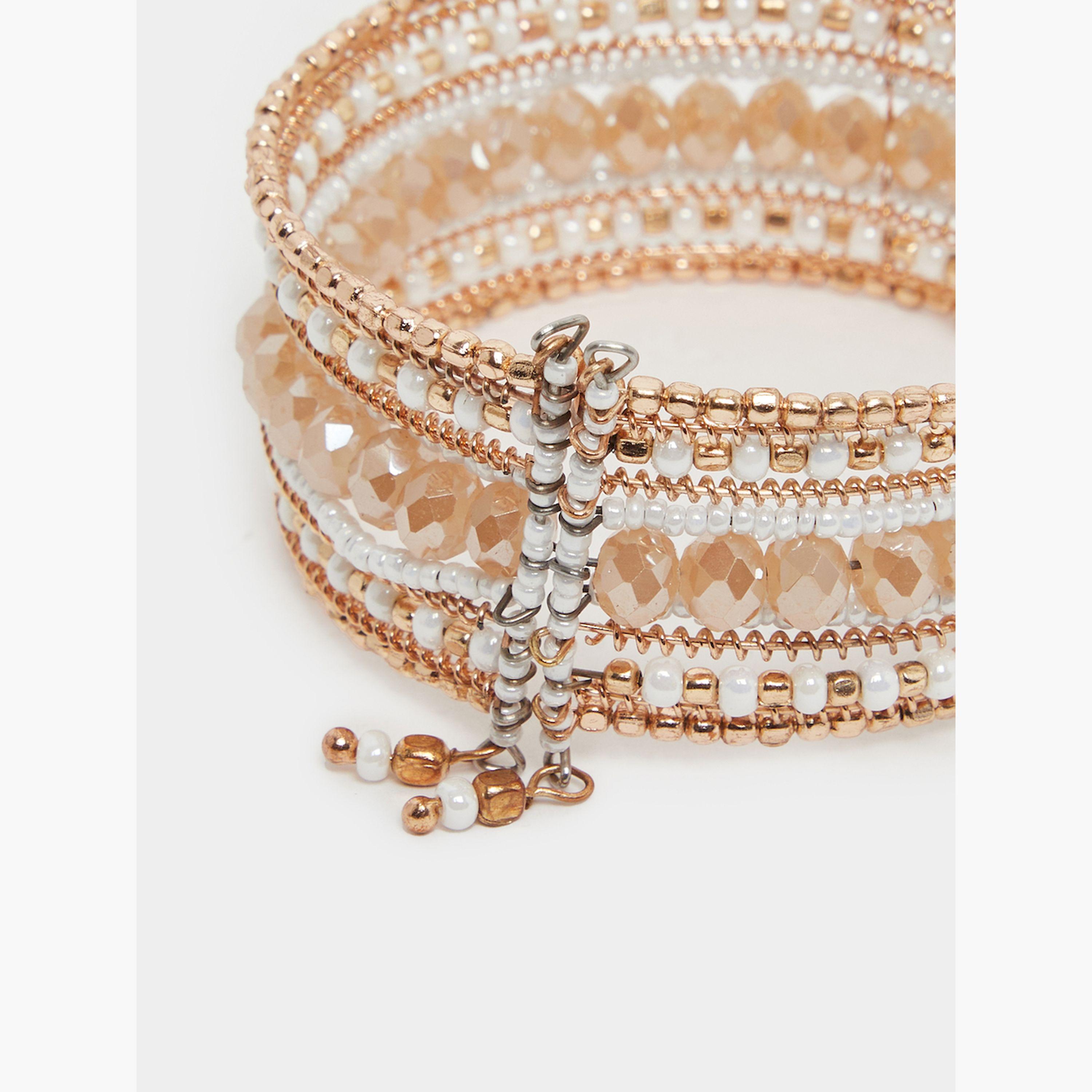 Styli Embellished Beaded Bracelet-women-watchesandjewellery-jewellery-banglesandbracelets-image-4