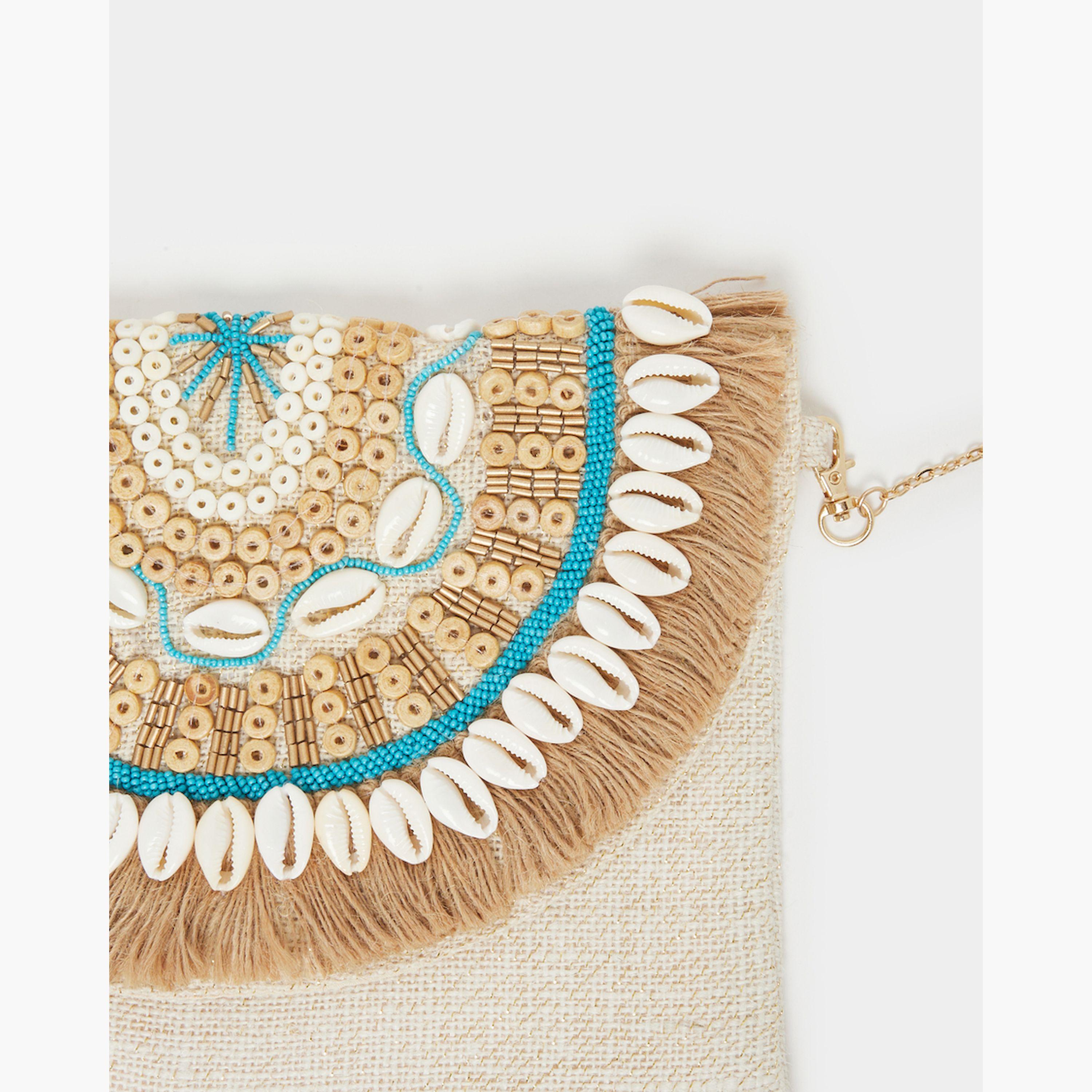 ستايلي - حقيبة كلاتش مطرزة مع حزام قابل للفصل-women-bagsandwallets-handbags-image-3