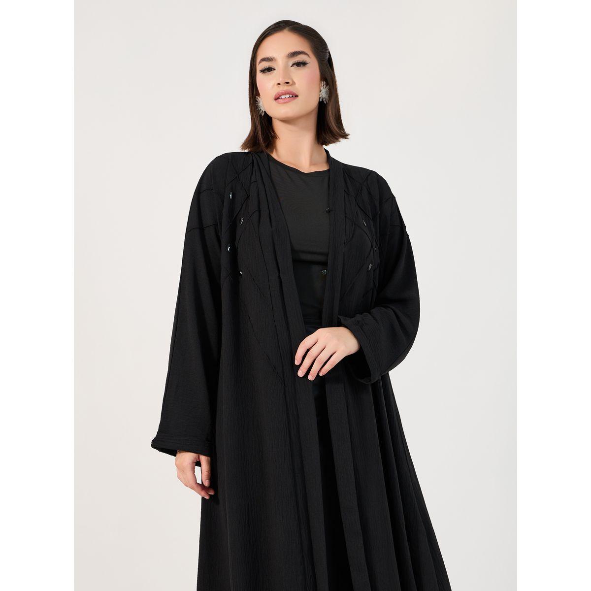 عباية بتفاصيل مُطرّزة ومنمقة بالأحجار-women-arabicclothing-abayas-image-4