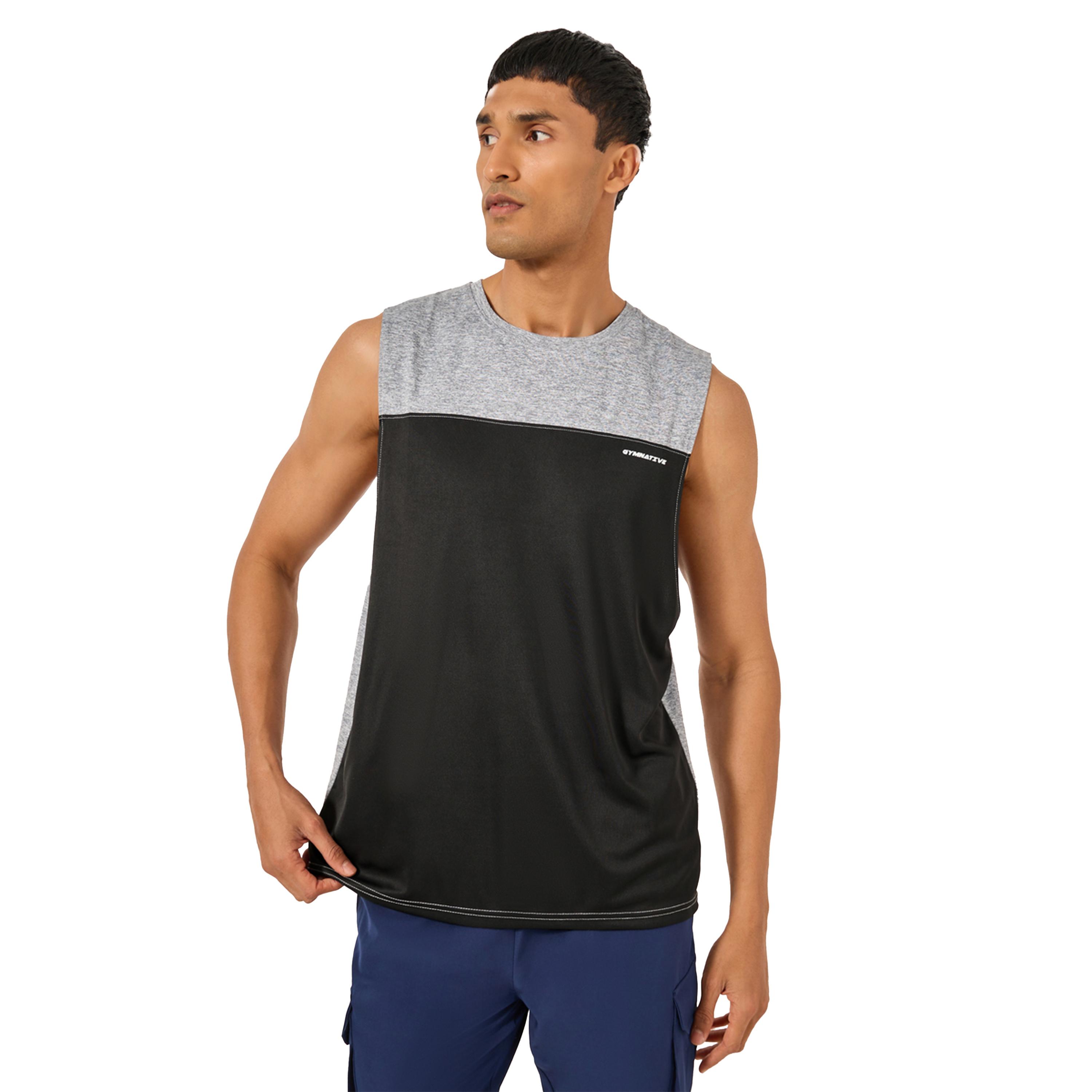 ستايلي -  تانك بدون أكمام بطبعة شعار - ألوان متعددة-men-clothing-sportswearandactivewear-tshirtsandpolos-image-1