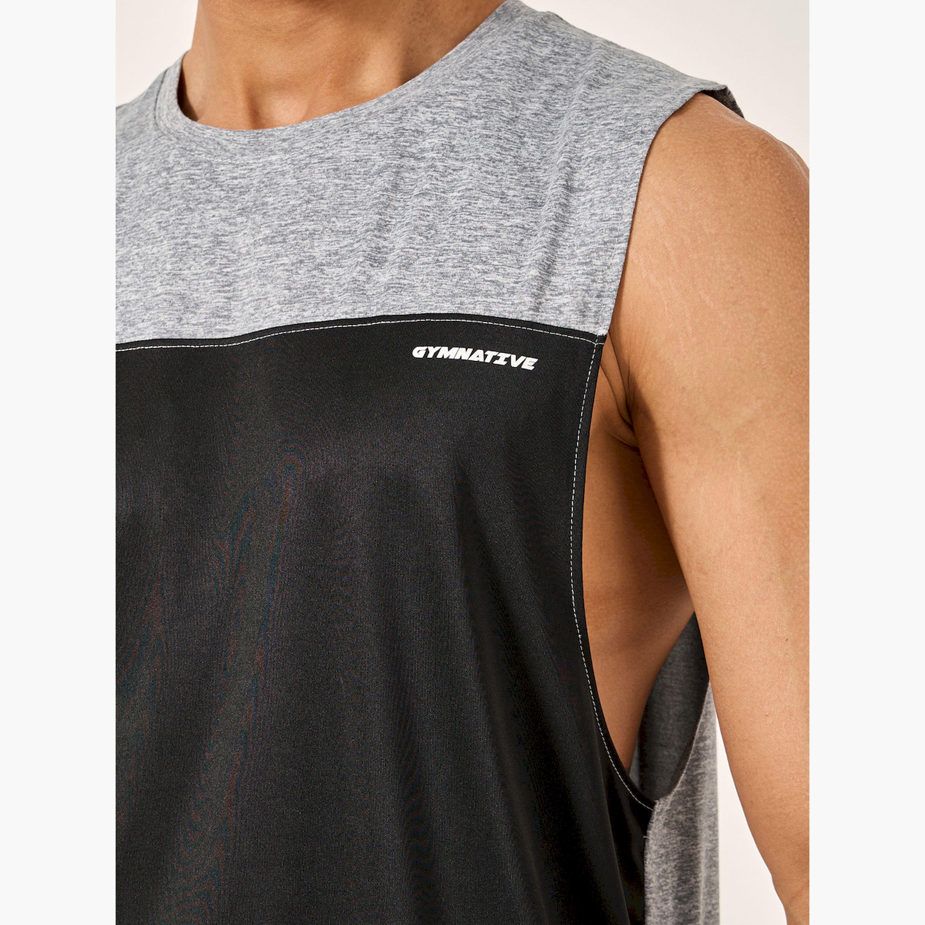 ستايلي -  تانك بدون أكمام بطبعة شعار - ألوان متعددة-men-clothing-sportswearandactivewear-tshirtsandpolos-image-3