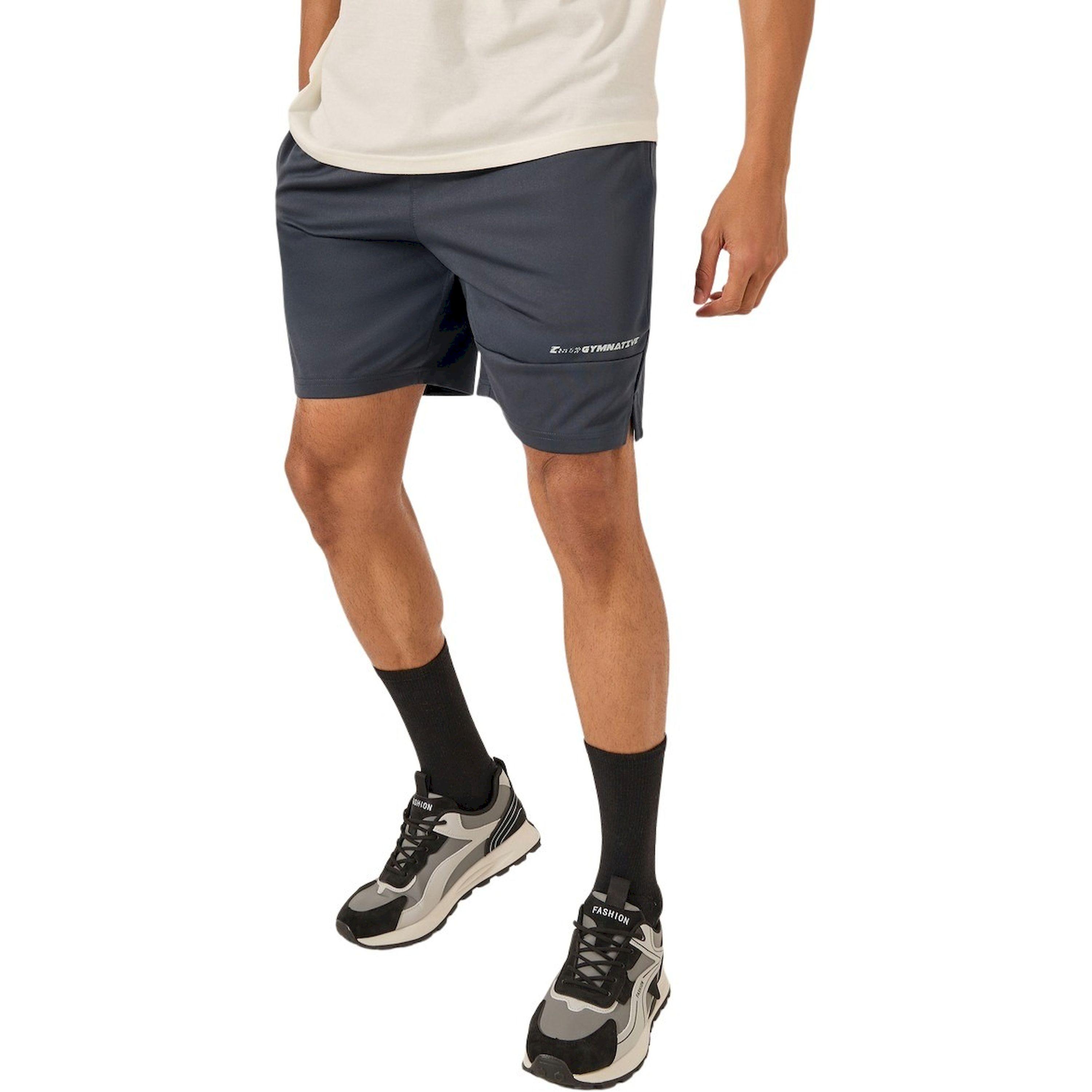 Styli Slogan Print Regular Fit Training Shorts-men-clothing-sportswearandactivewear-bottoms-image-1