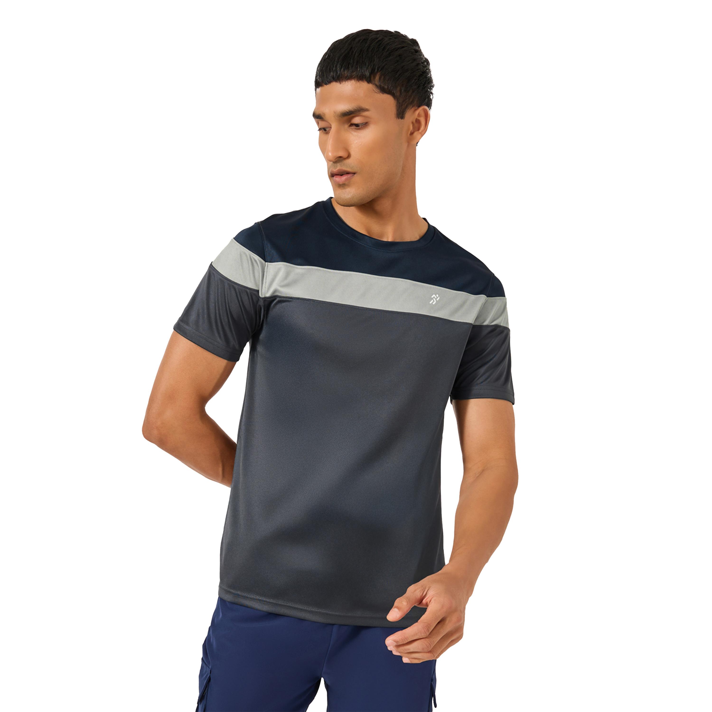 Styli Color Block Regular Fit T-Shirt with Logo Detail-men-clothing-sportswearandactivewear-tshirtsandpolos-image-1