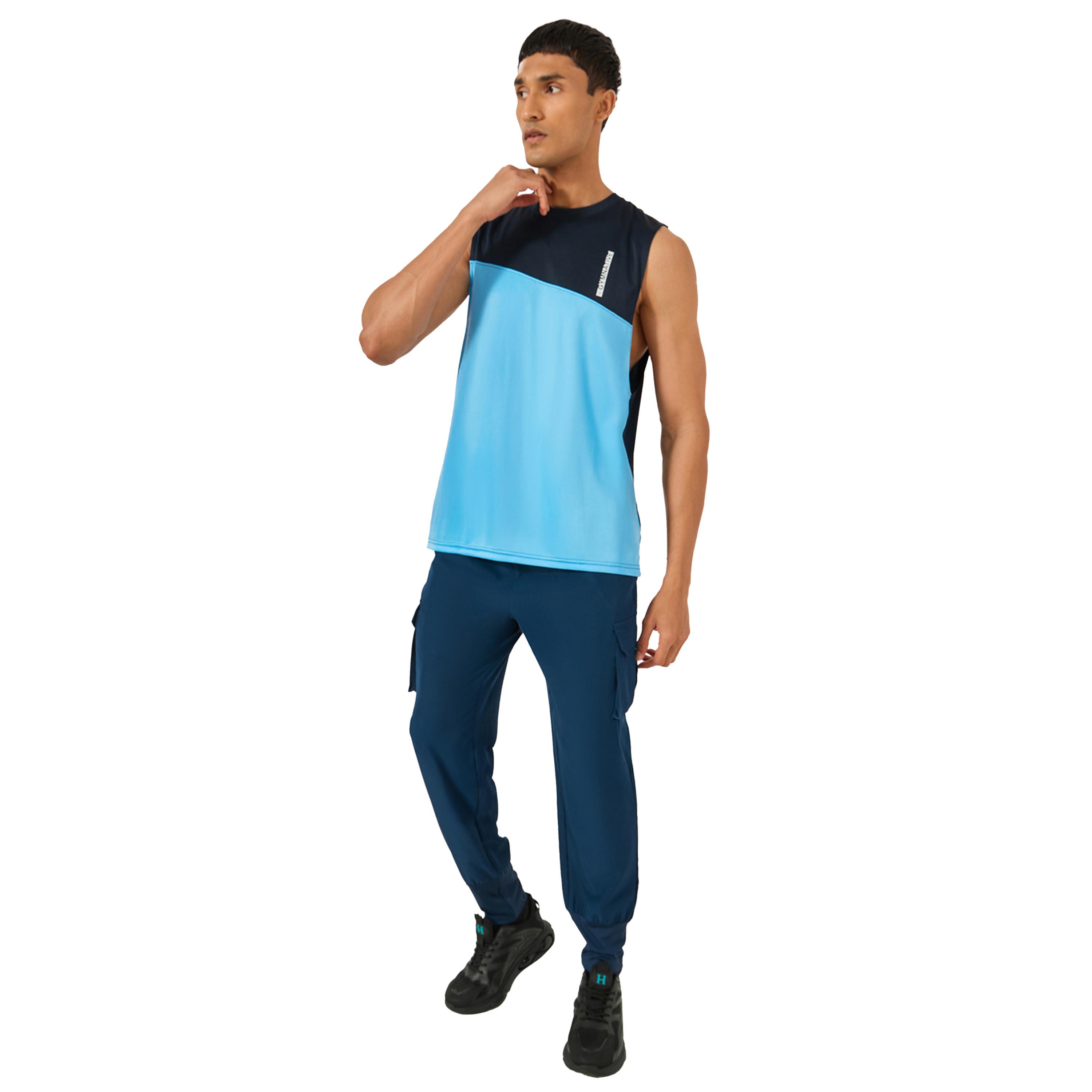 Styli Slogan Print Color Block Sleeveless Tank-men-clothing-sportswearandactivewear-tshirtsandpolos-image-2