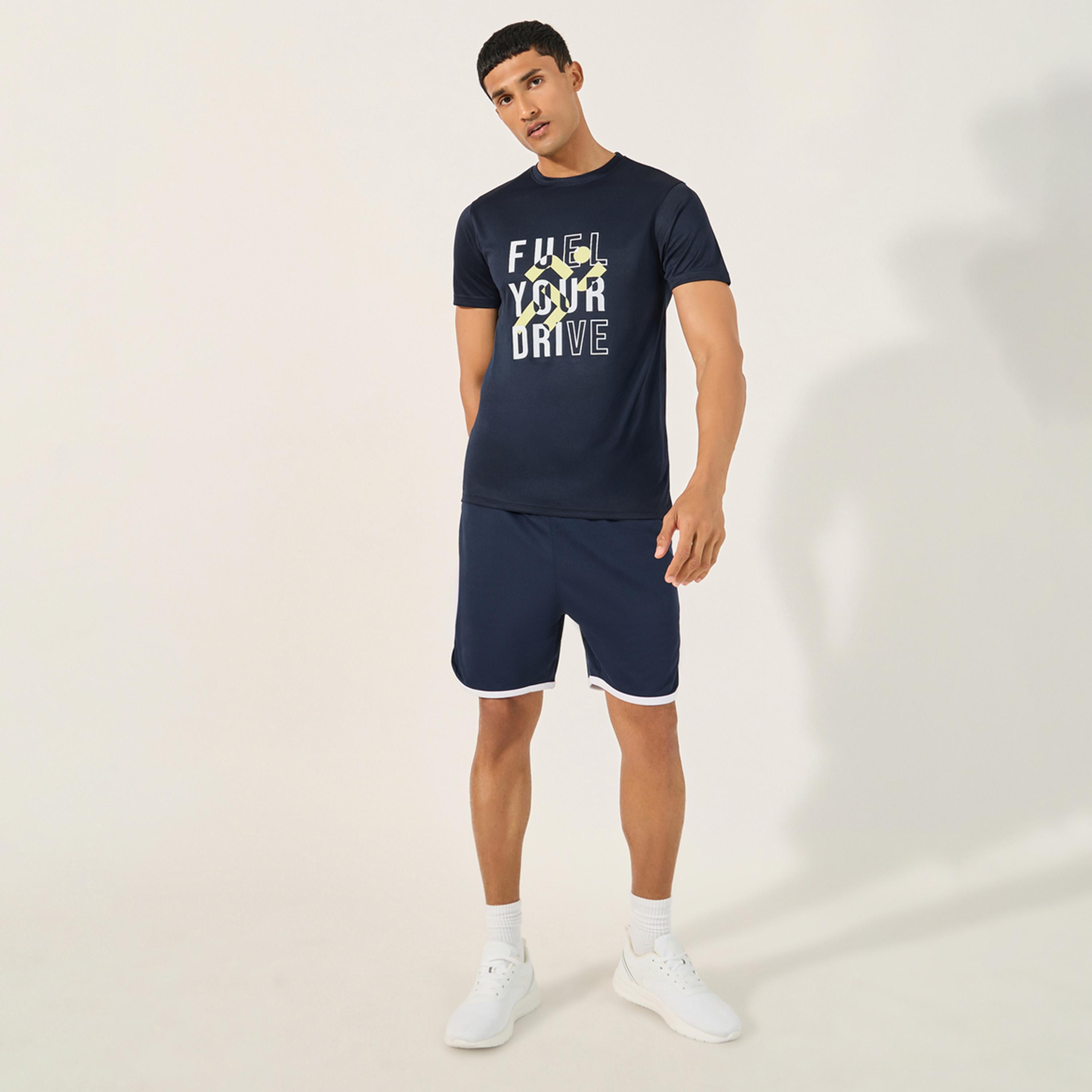 Styli Slogan Print Short Sleeve Running T-Shirt-men-clothing-sportswearandactivewear-tshirtsandpolos-image-2