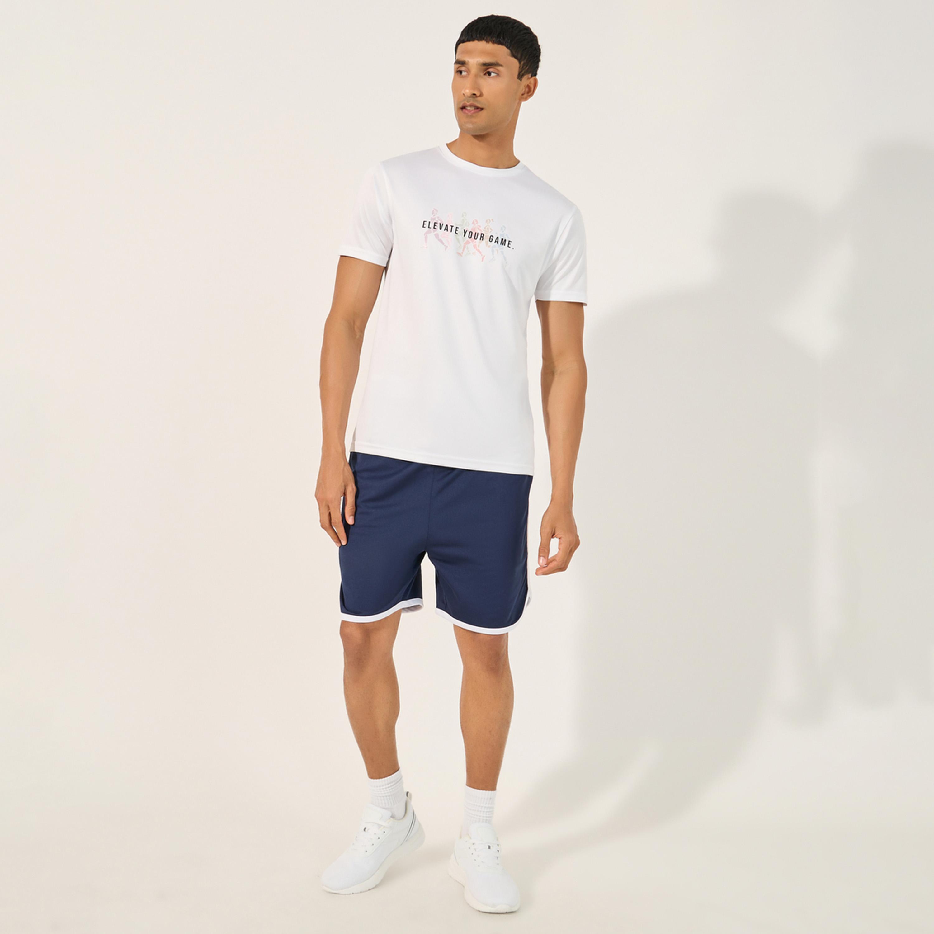Styli Slogan Print Short Sleeve Running T-Shirt-men-clothing-sportswearandactivewear-tshirtsandpolos-image-2