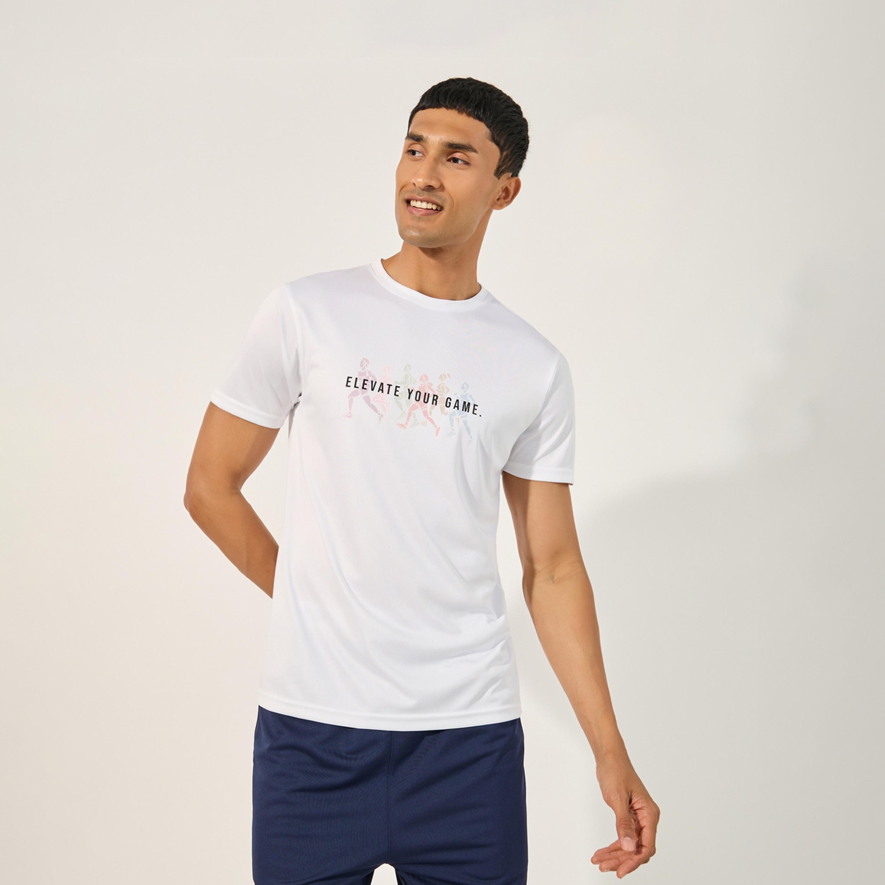 Styli Slogan Print Short Sleeve Running T-Shirt-men-clothing-sportswearandactivewear-tshirtsandpolos-image-5