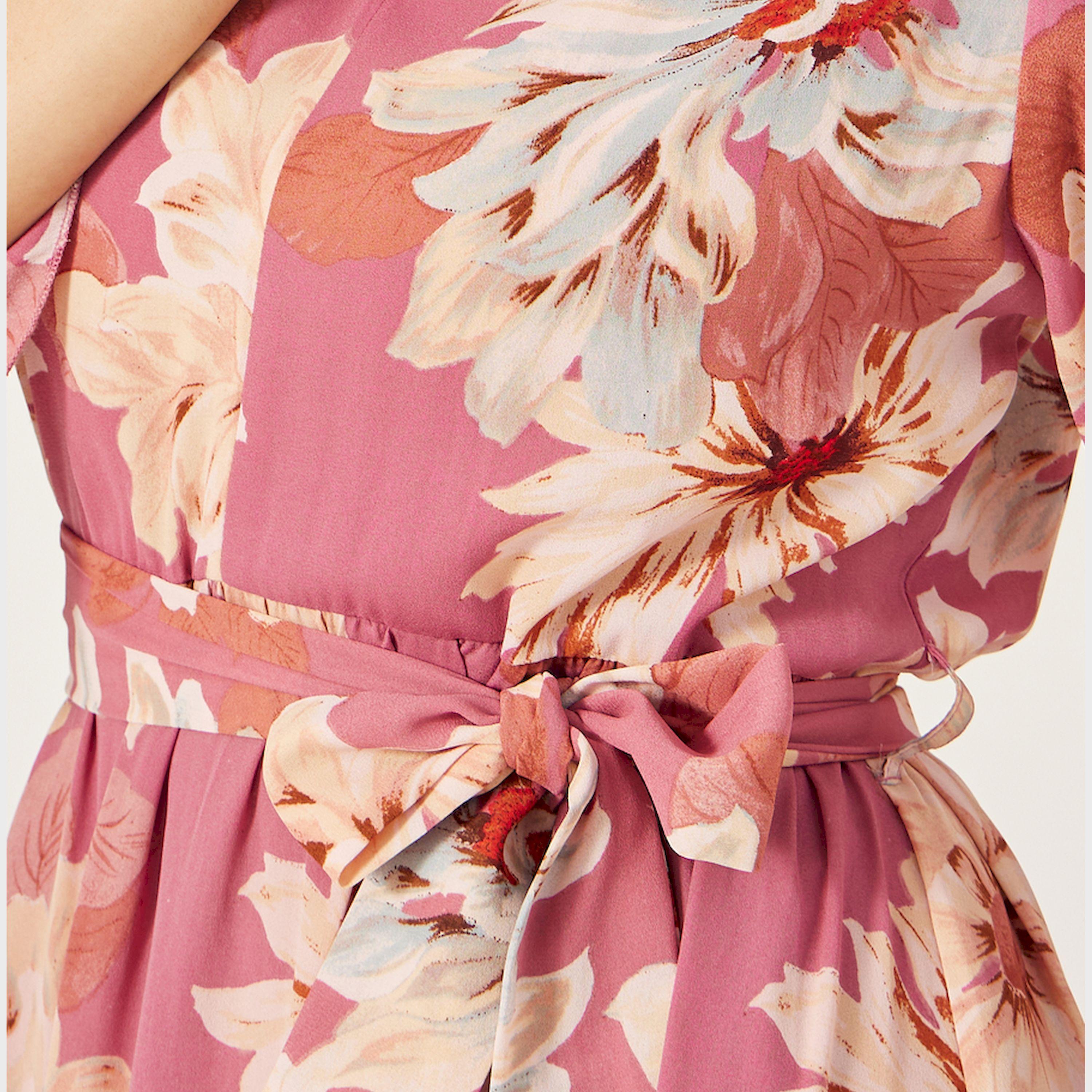 ستايلي - فستان ماكسي بقصة A مع حافة مكشكشة وطبعة زهور-women-clothing-dresses-image-5